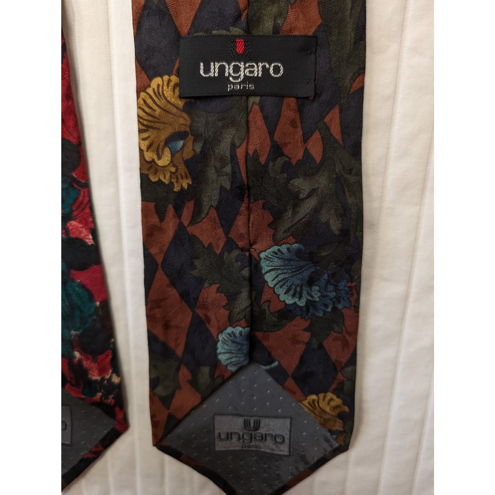 Ungaro Paris Ungaro Paris Vintage Mens Silk Ties (2) Size ONE SIZE - 5 Thumbnail