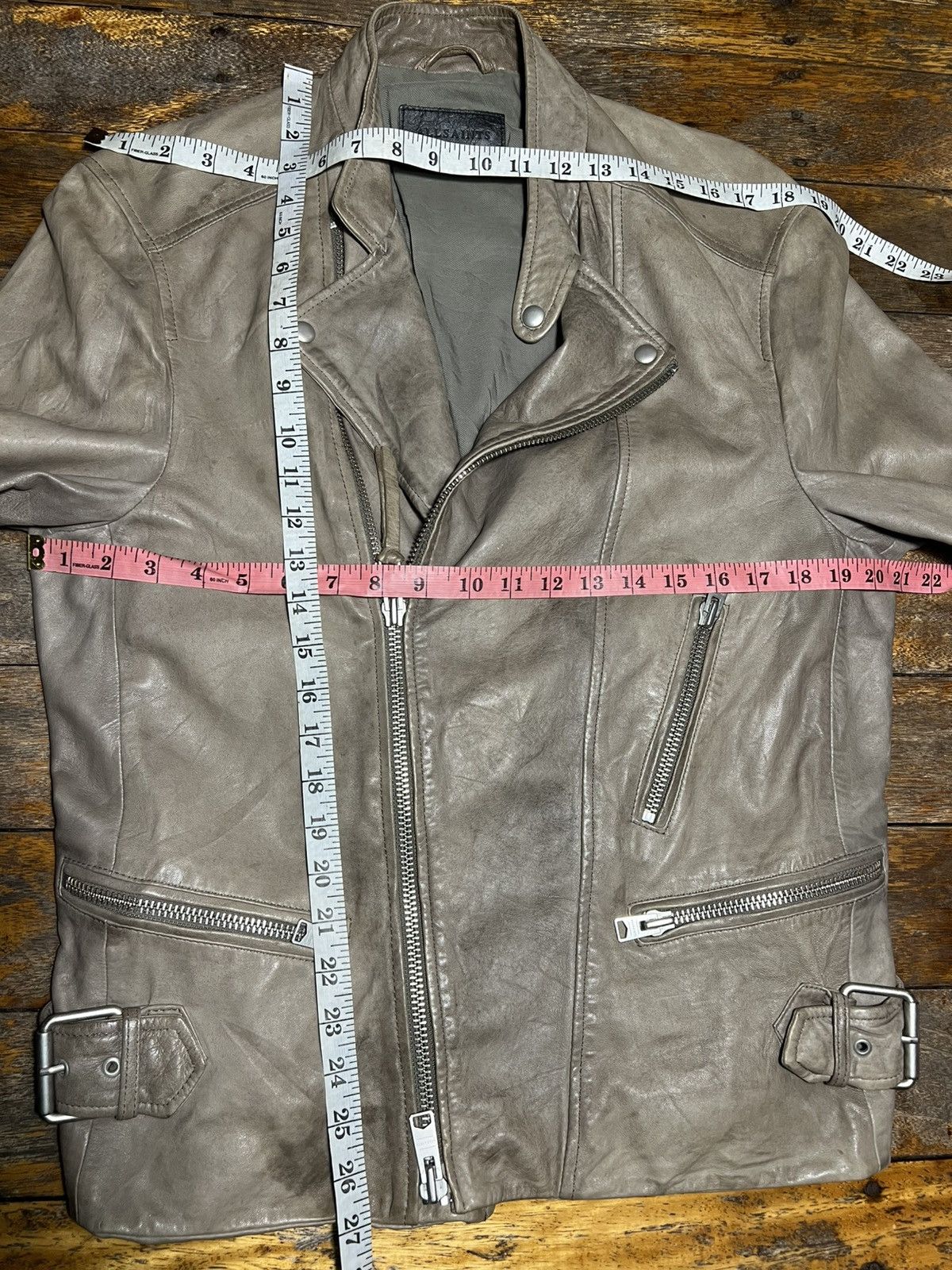 Allsaints AllSaints Gibson Leather Biker jacket Size US S / EU 44-46 / 1 - 10 Thumbnail