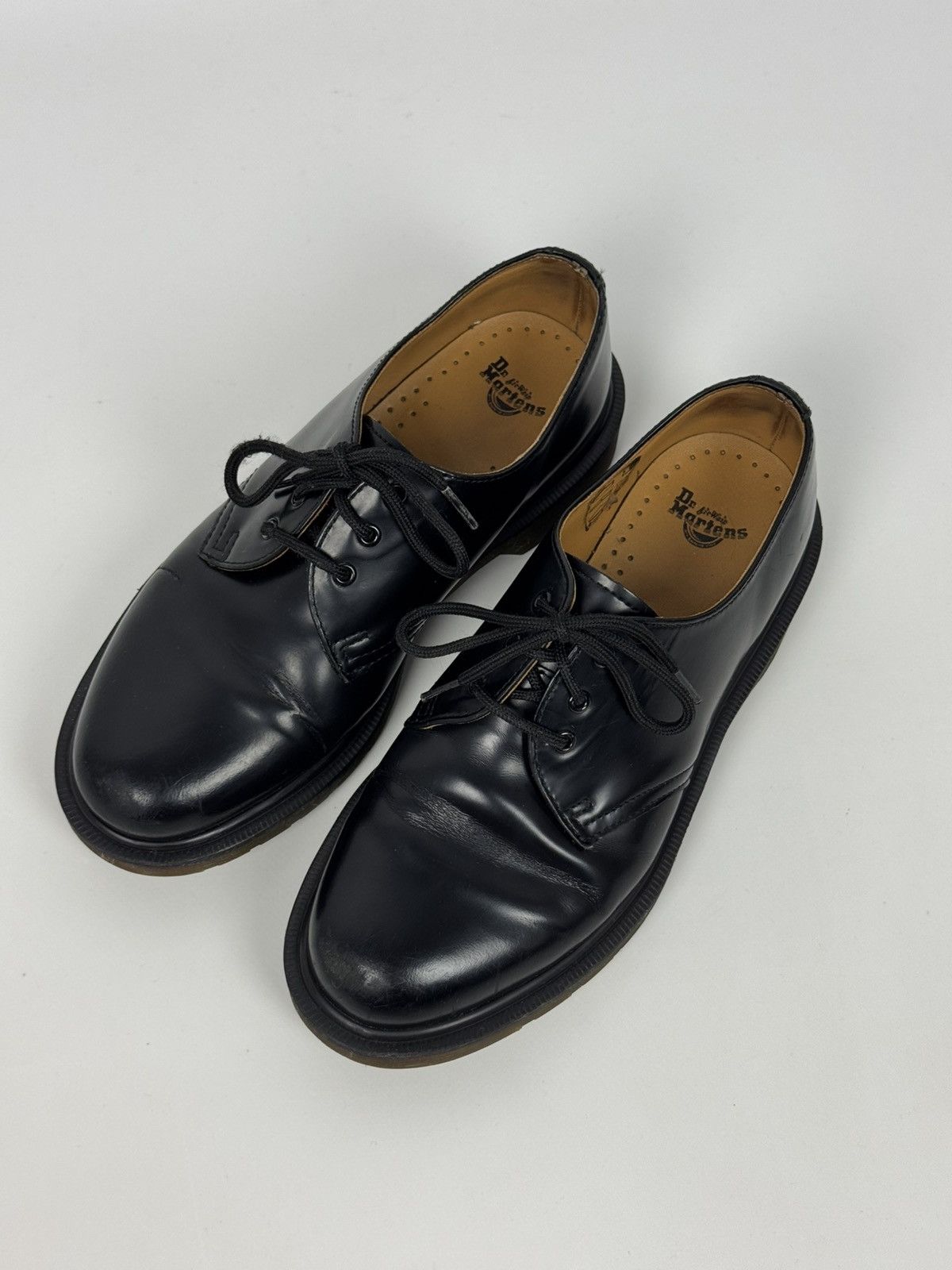 Dr. Martens Dr.Martens 1461 PW Black Unisex Shoes Size US 7 / IT 37 - 3 Thumbnail