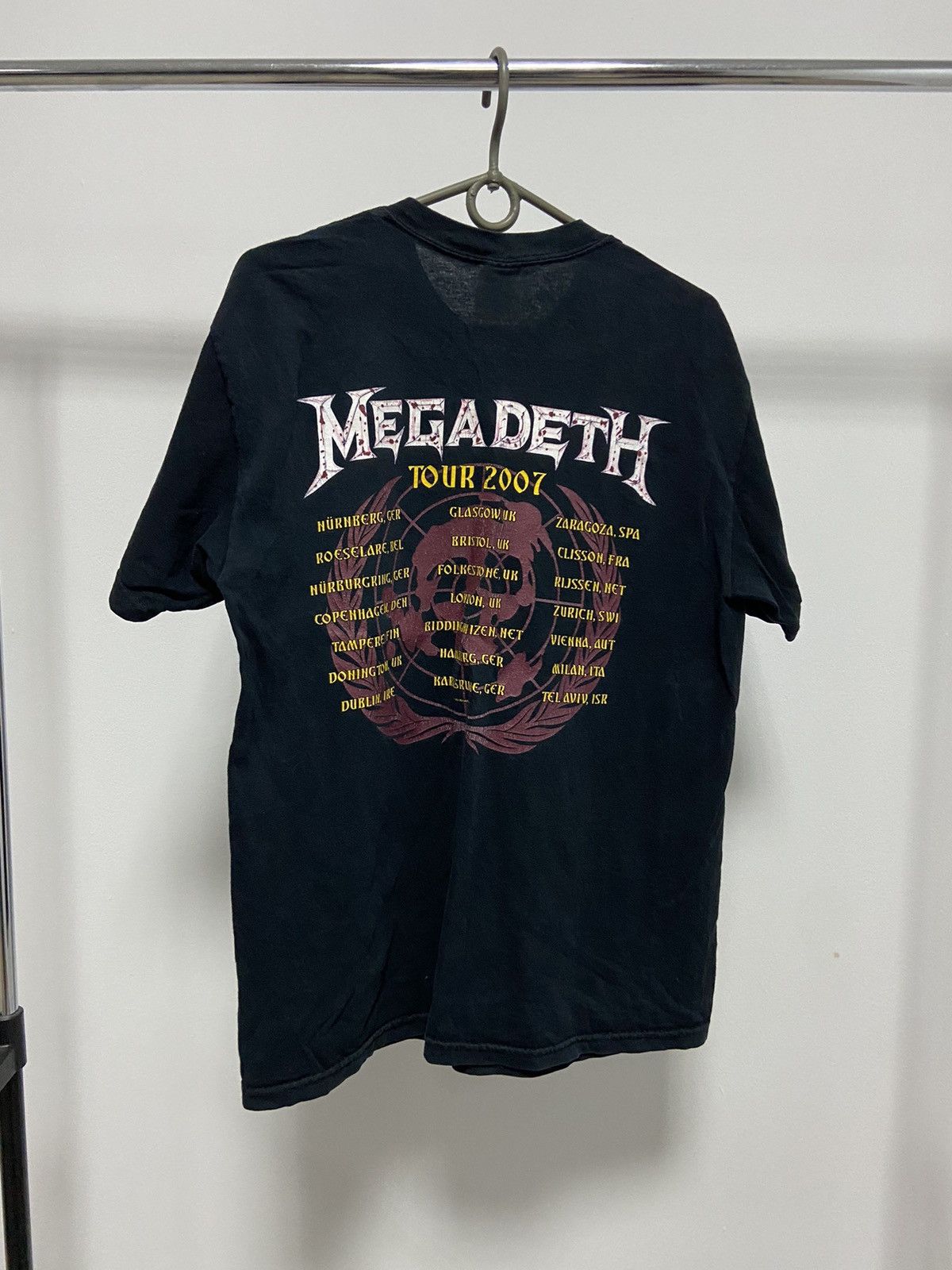 Megadeth × Vintage Megadeth Vintage Tour T Shirt 2007 Big Logo Rock Tee Size US M / EU 48-50 / 2 - 2 Thumbnail