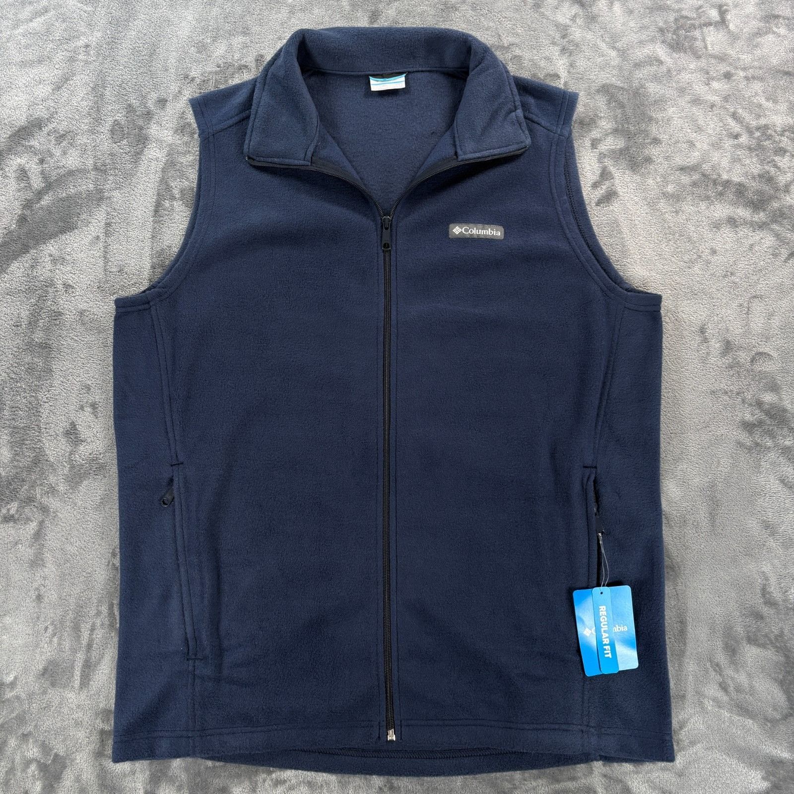 Columbia Columbia Steens Mountain Vest Mens Large Navy Fleece Full Zi Size US L / EU 52-54 / 3 - 1 Thumbnail
