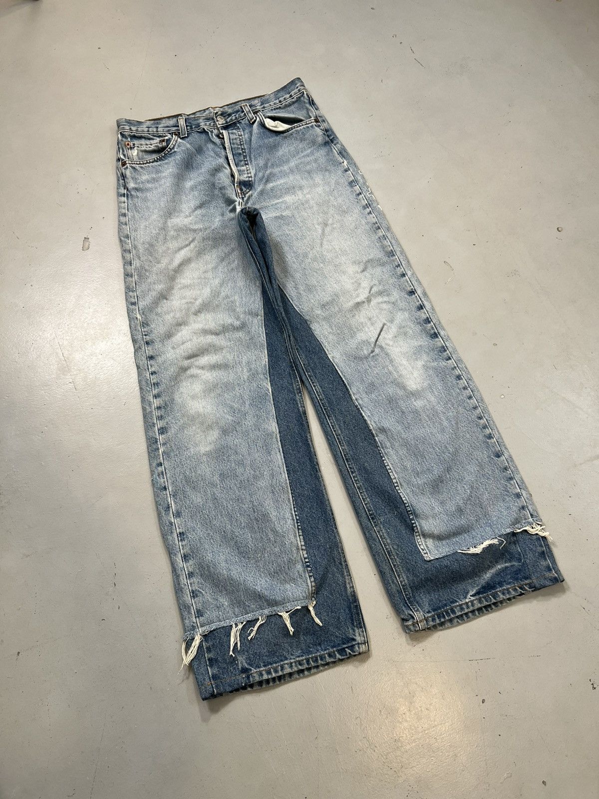 Vintage 1of1 levis shashiko hand stitch baggy denim Size US 30 / EU 46 - 2 Thumbnail