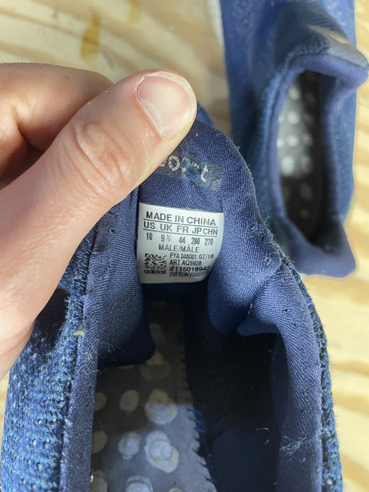 Adidas UltraBoost 2.0 Collegiate Navy (uncaged) Size US 10 / EU 43 - 6 Thumbnail