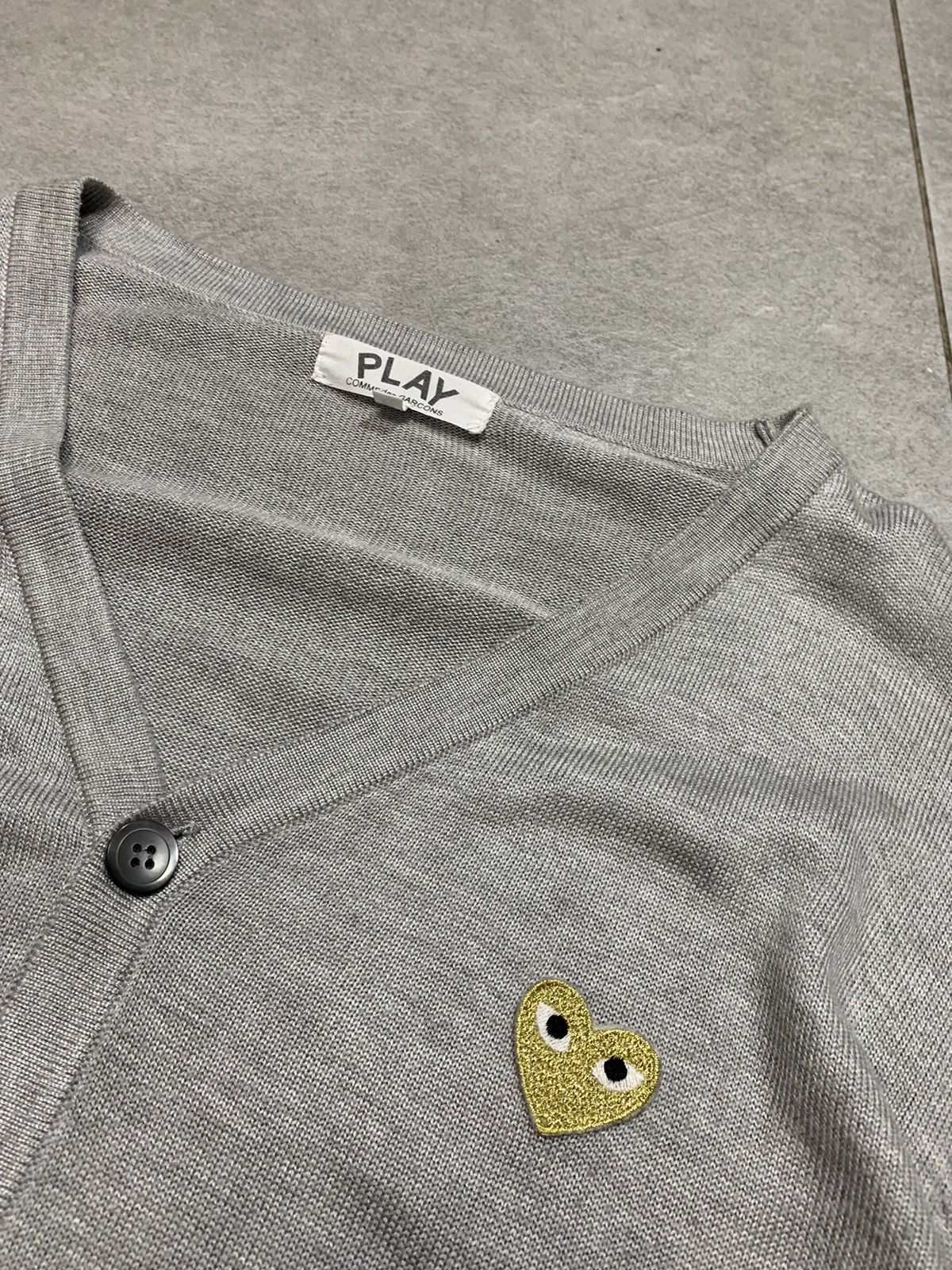 Comme des Garcons Y2k vintage 00s Grey embroidered Comme de Garcon cardigan Size XL / US 12-14 / IT 48-50 - 6 Thumbnail