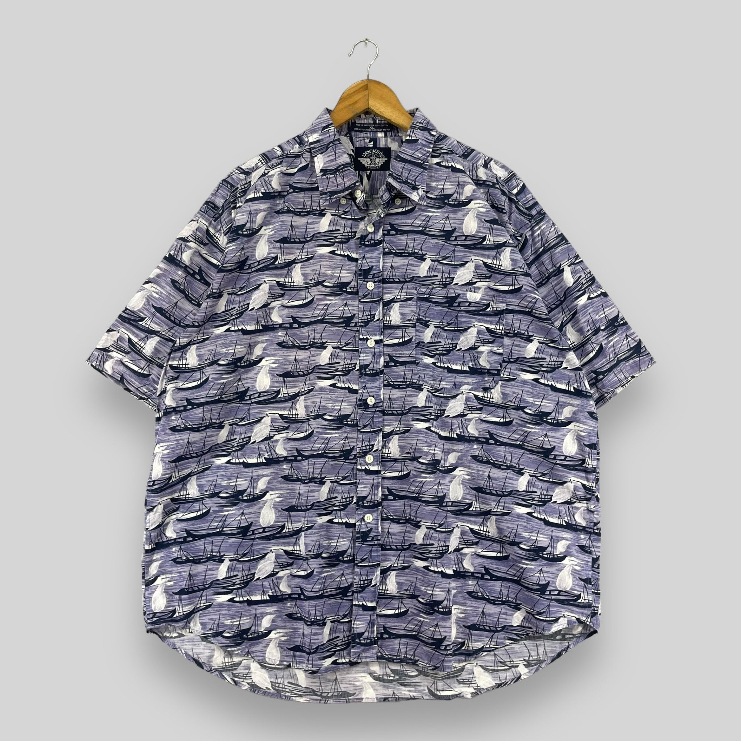 Dockers × Vintage DOCKERS Honolulu Beach Sailing Hawaii Shirt Button Up Size US XL / EU 56 / 4 - 1 Thumbnail