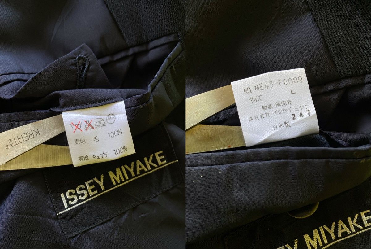 Issey Miyake Archives❗️AW1983 ISSEY MIYAKE MEN Mandarin Collar Wool Coats Size US L / EU 52-54 / 3 - 3 Thumbnail