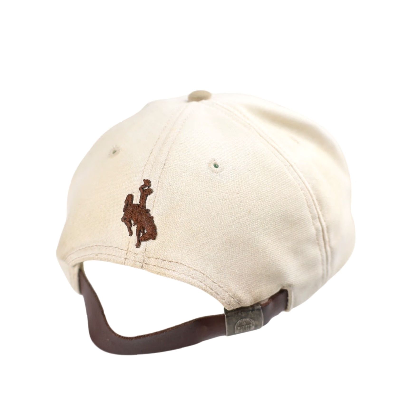 Vintage VINTAGE Wyoming State University Cowboys Football Hat Cream OS Men Baseball Cap 90s Size ONE SIZE - 4 Thumbnail