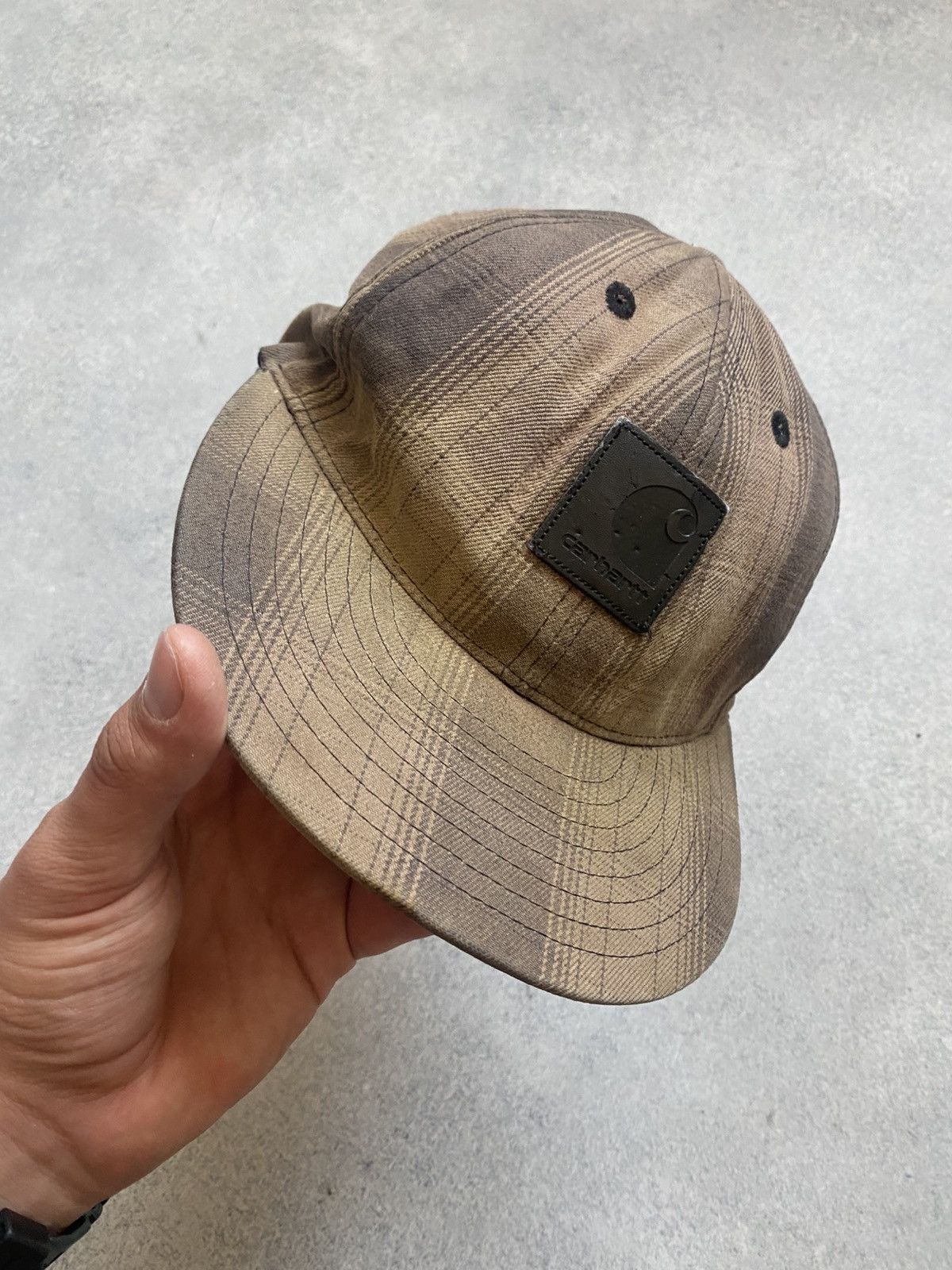 Carhartt Brown Thrashed Carhartt Cap Hat Size ONE SIZE - 3 Thumbnail