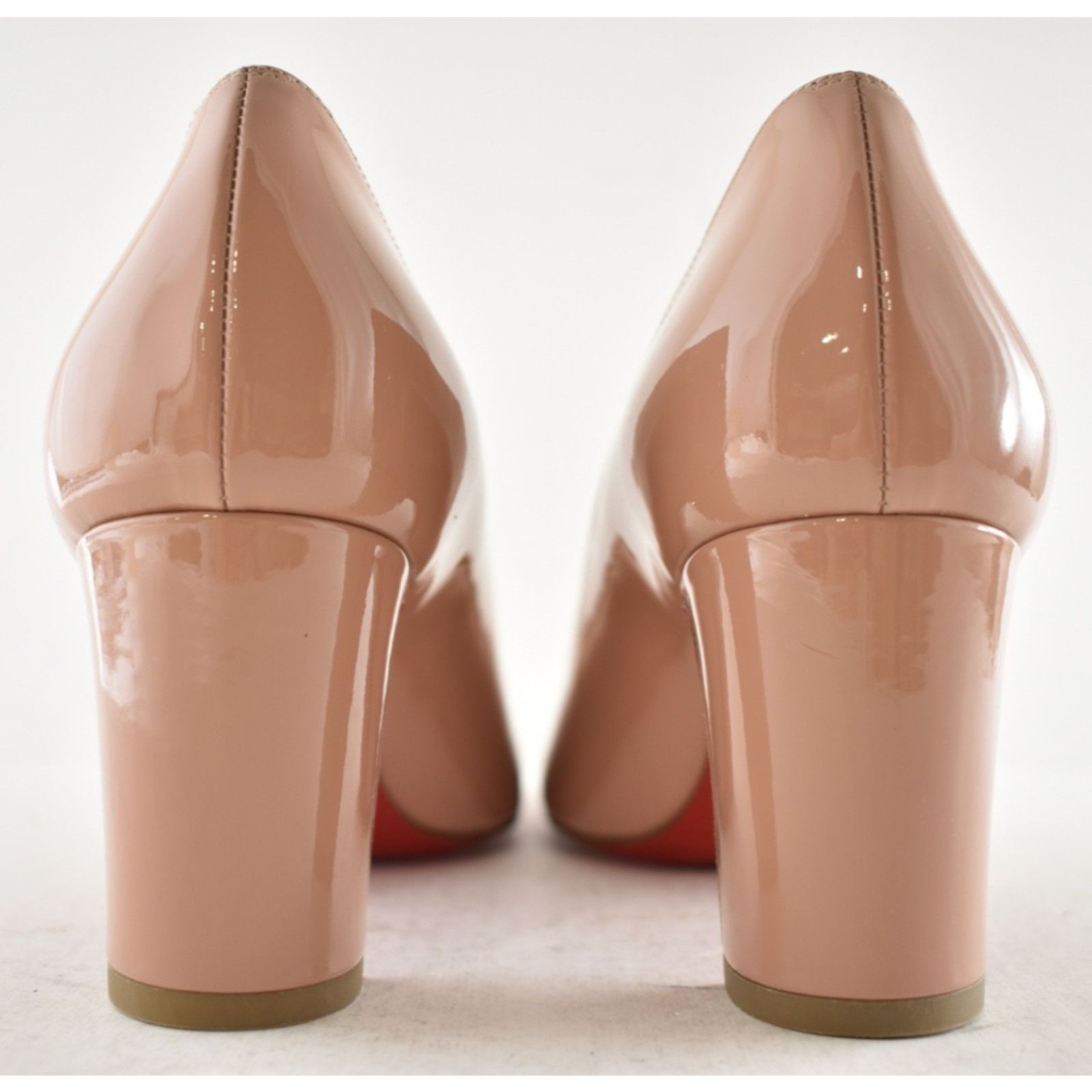 Christian Louboutin Christian Louboutin Cadrilla Nude Blush Patent Pump 36 Size US 5 / IT 35 - 14 Thumbnail