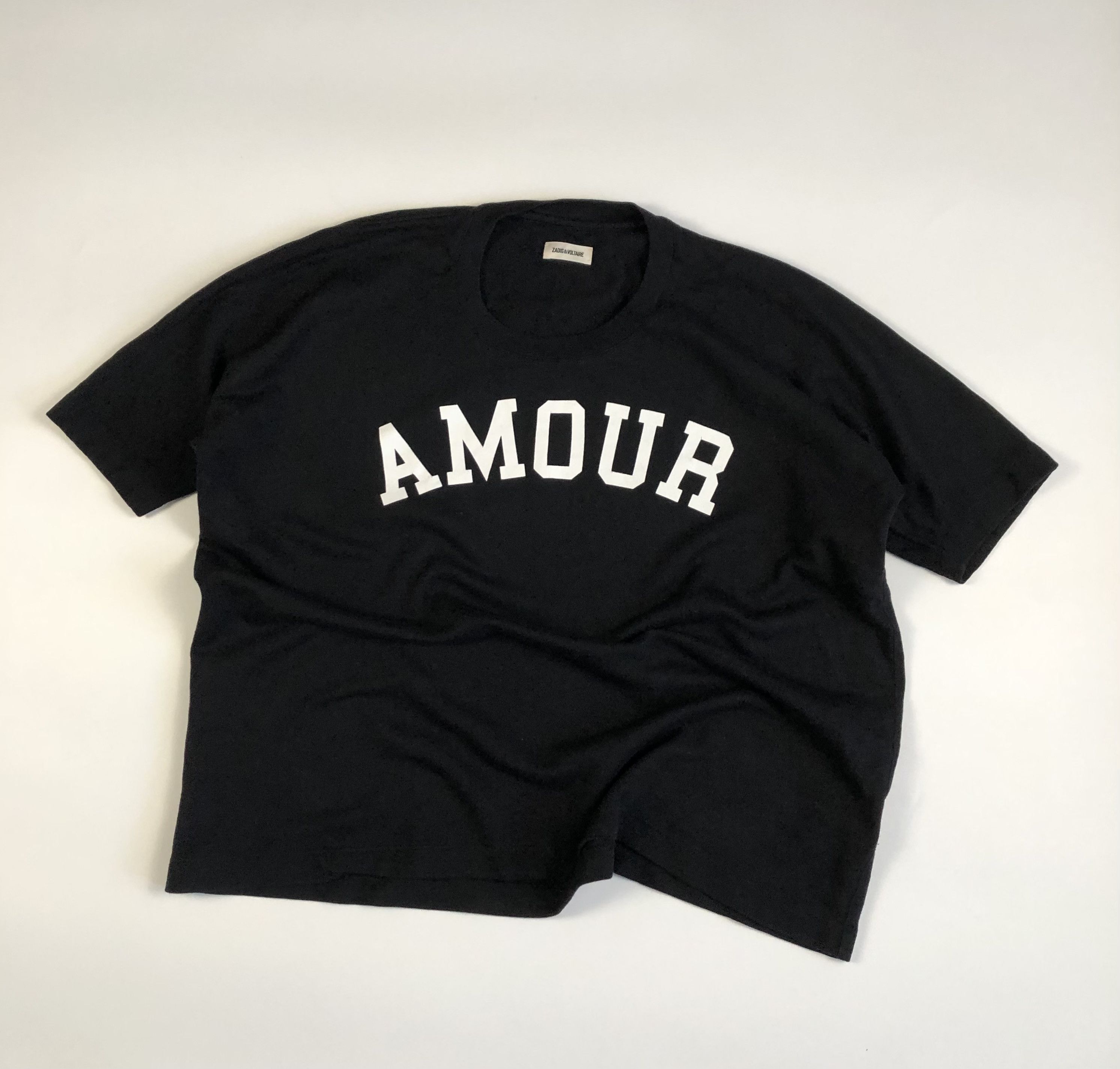 Zadig & Voltaire Zadig & Voltaire Portland Amour Short Sleeve Sweatshirt Size L / US 10 / IT 46 - 1 Thumbnail