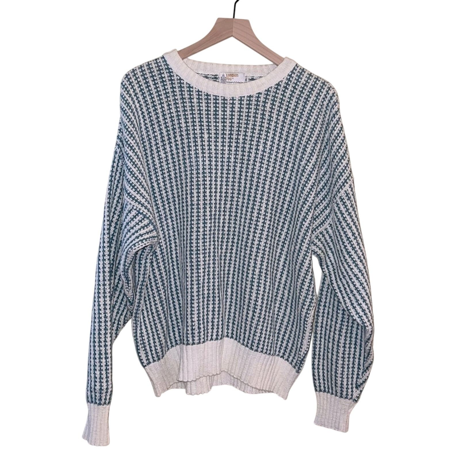 London Fog VNTG LONDON FOG large knit crewneck grandpa sweater XLcozy Size US XL / EU 56 / 4 - 1 Thumbnail
