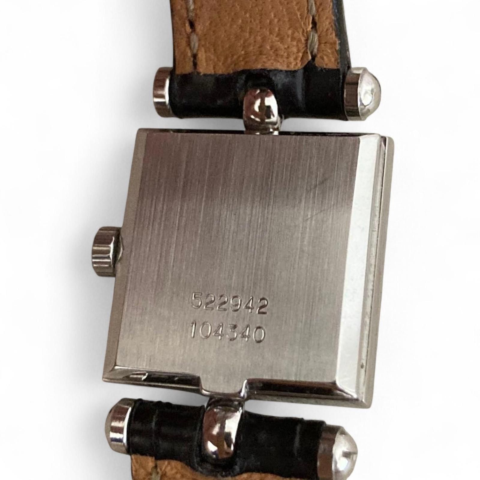 Van Cleef & Arpels Van Cleef & Arpels - Classic Square Dial Wristwatch Croco Size ONE SIZE - 3 Thumbnail