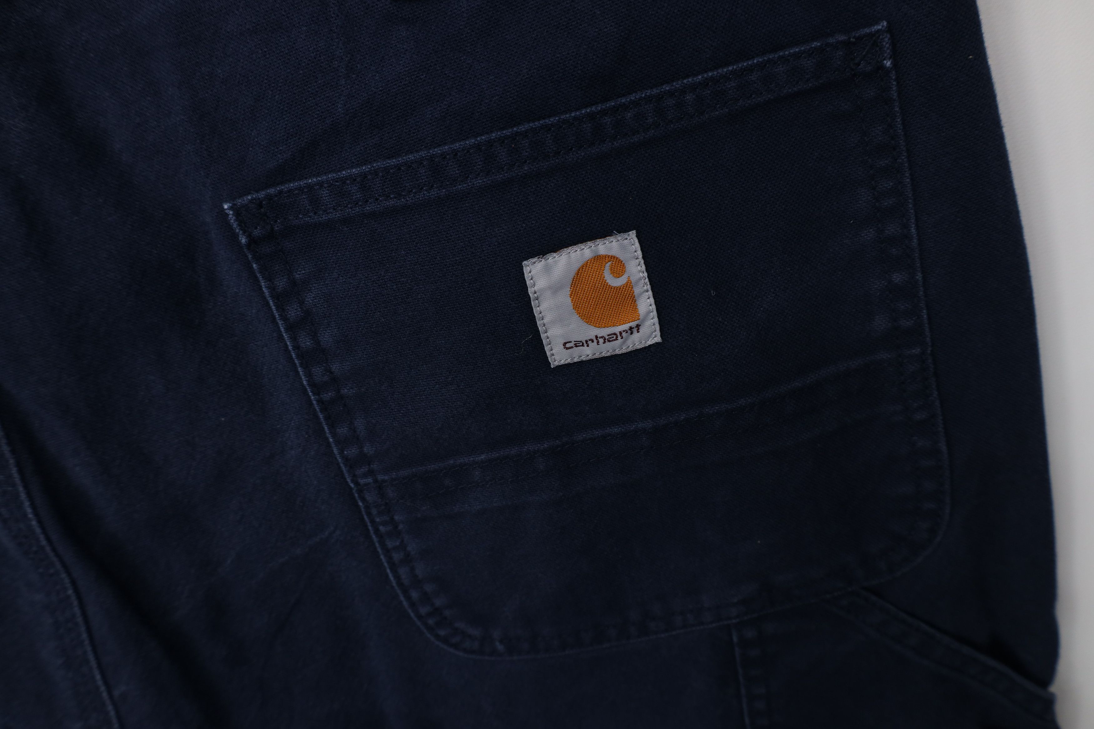 Carhartt Vintage Y2K Carhartt Fit Wide Leg Dungaree Pants Navy Blue Size US 38 / EU 54 - 12 Thumbnail