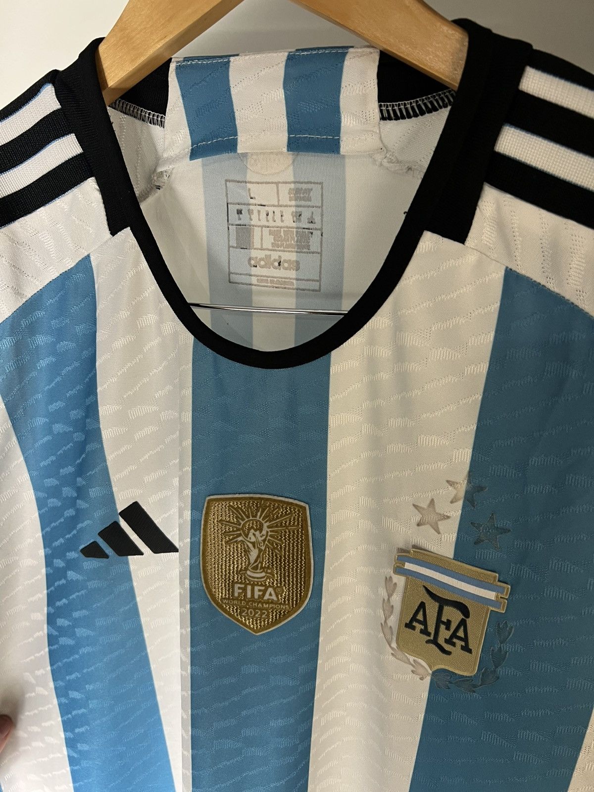 Vintage VERY RARE ADIDAS ARGENTINA SOCCER JERSEY RETRO BLOKE Y2K 90s Size US XL / EU 56 / 4 - 17 Thumbnail