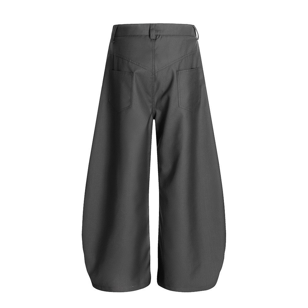Japanese Brand Men's irregular button casual loose wide-leg scimitar pants Size US 32 / EU 48 - 2 Thumbnail