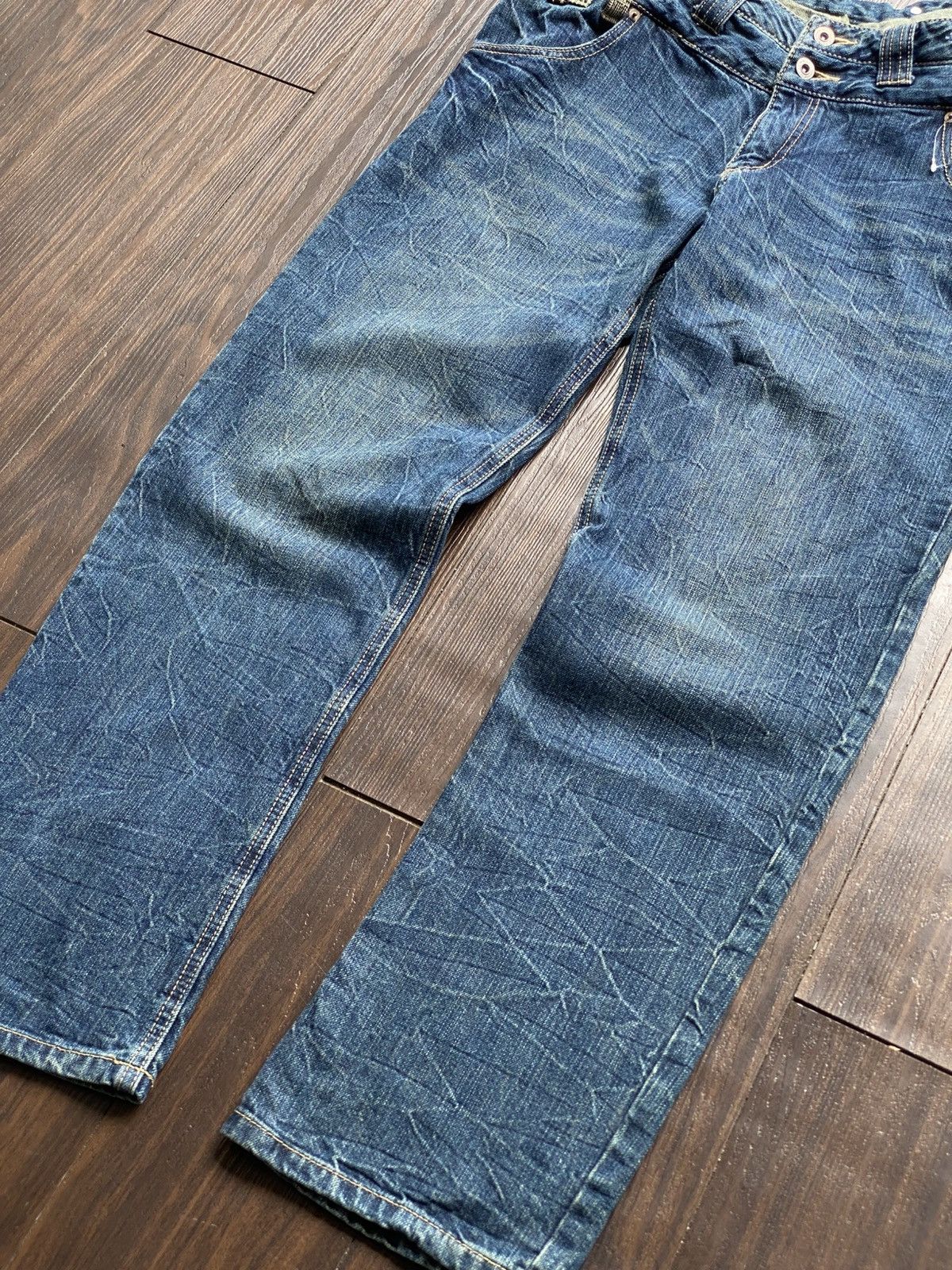Japanese Brand JAPANESE BRAND DOUBLE WAIST WHISKER Size US 32 / EU 48 - 6 Thumbnail
