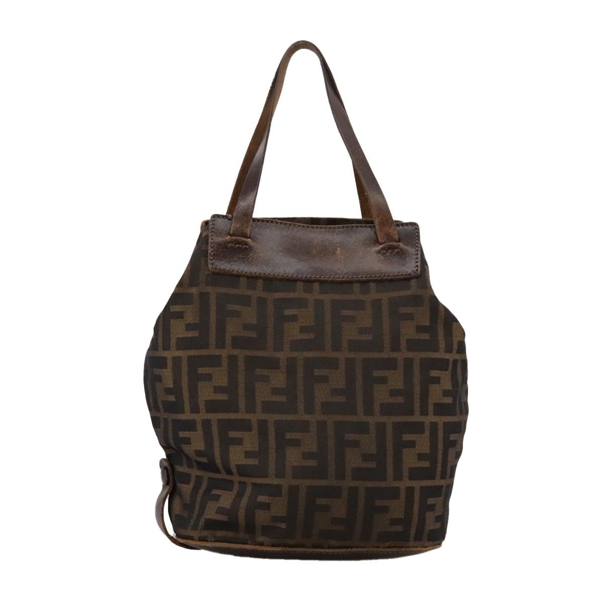 Fendi FENDI Zucca Canvas Hand Bag Brown Black Size ONE SIZE - 3 Thumbnail