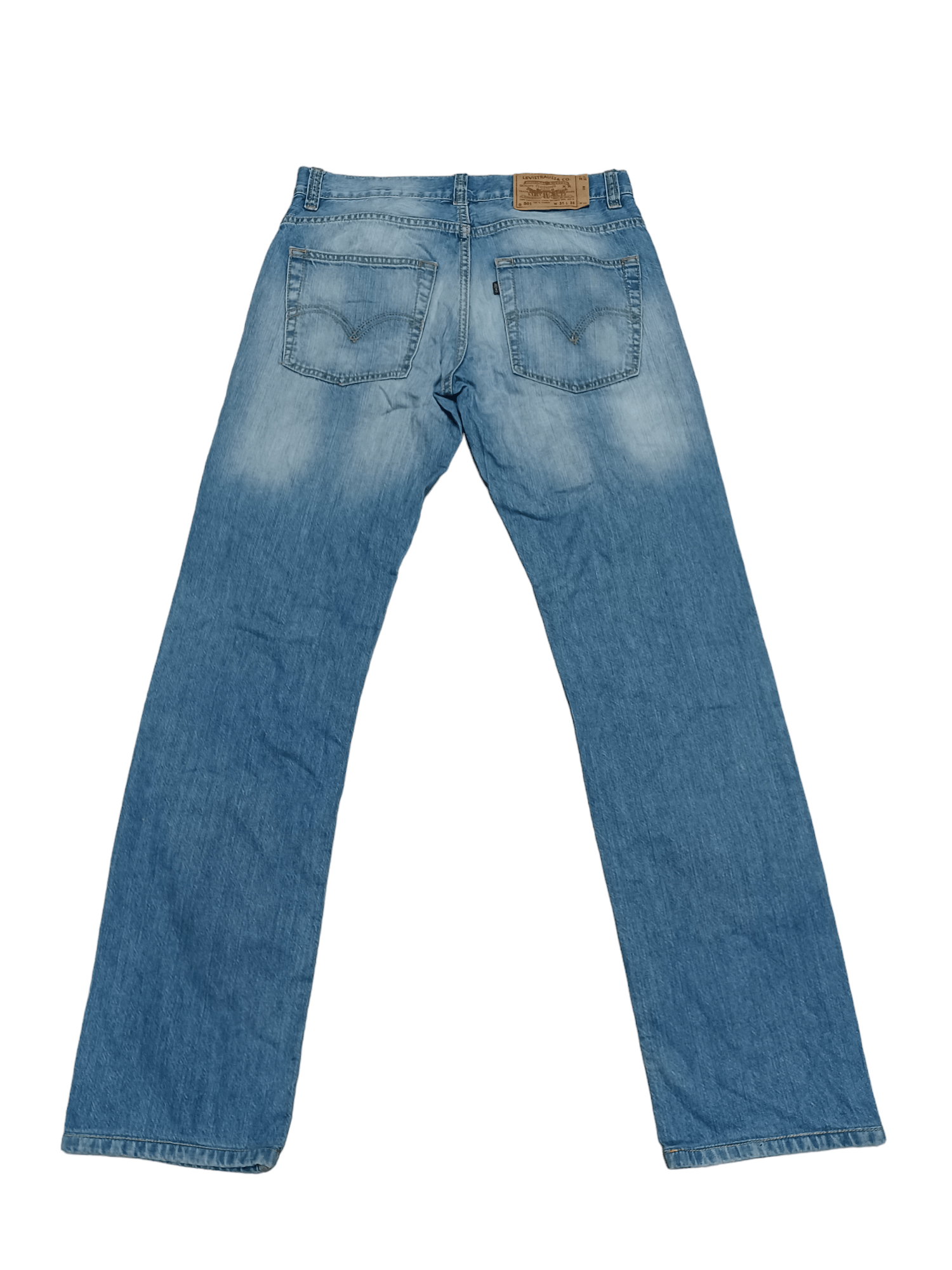 Levi's Vintage Clothing 1993 VINTAGE LEVIS 501 MADE IN USA LIGHT JEANS DENIM Size US 31 - 2 Thumbnail