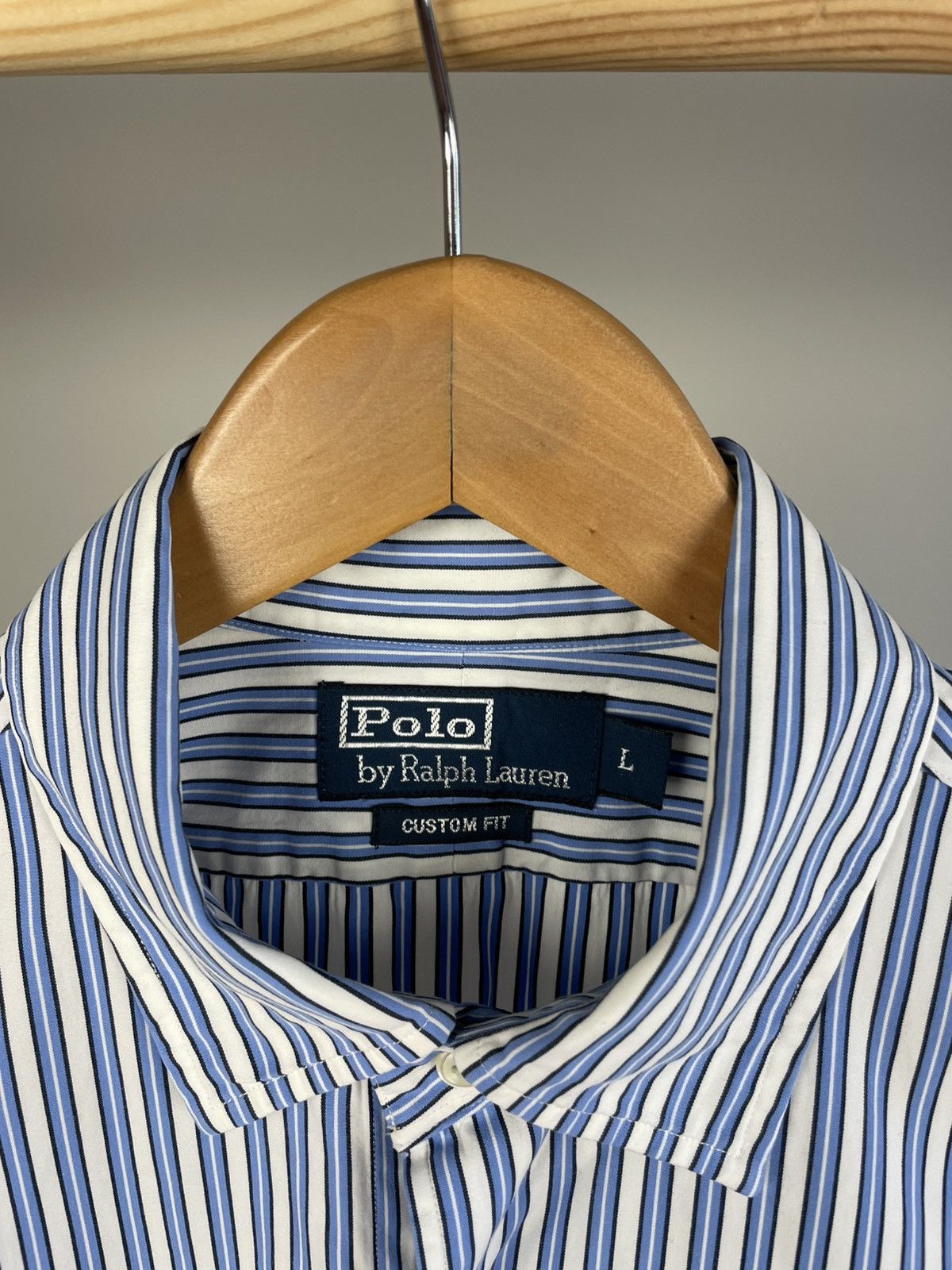 Designer × Polo Ralph Lauren × Vintage Polo Ralph Lauren cotton striped shirt Size US L / EU 52-54 / 3 - 3 Thumbnail