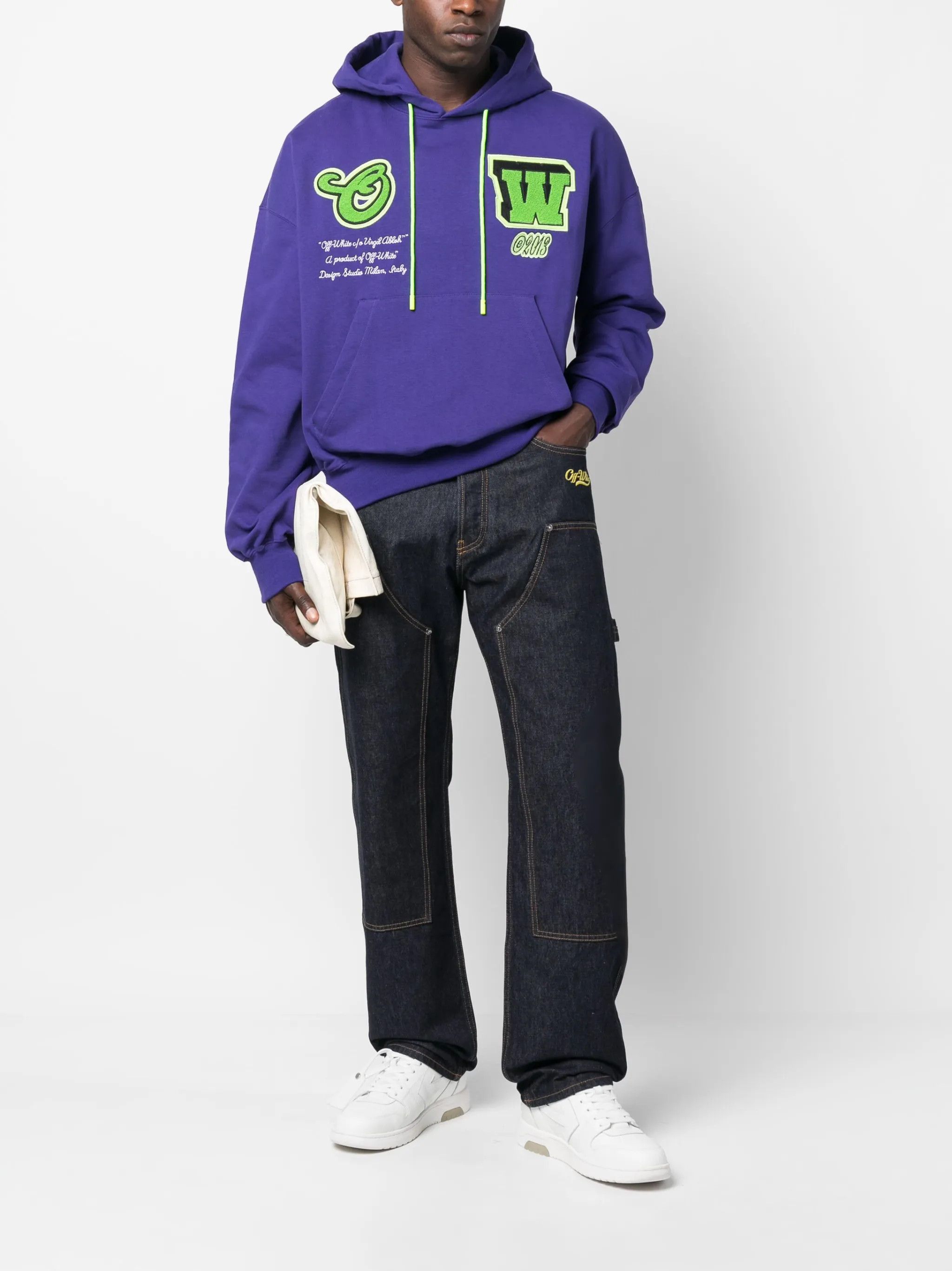 Off-White o1y0225 Logo Denim Pant in Blue Size US 32 / EU 48 - 5 Thumbnail
