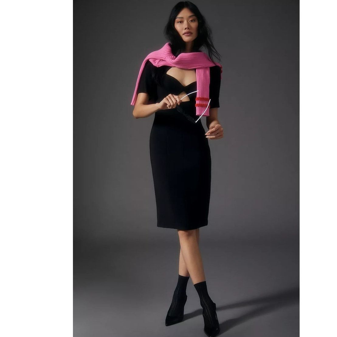 Anthropologie New Anthropologie Black Halo Sweetheart Cutout Dress $390 Size XL / US 12-14 / IT 48-50 - 2 Thumbnail