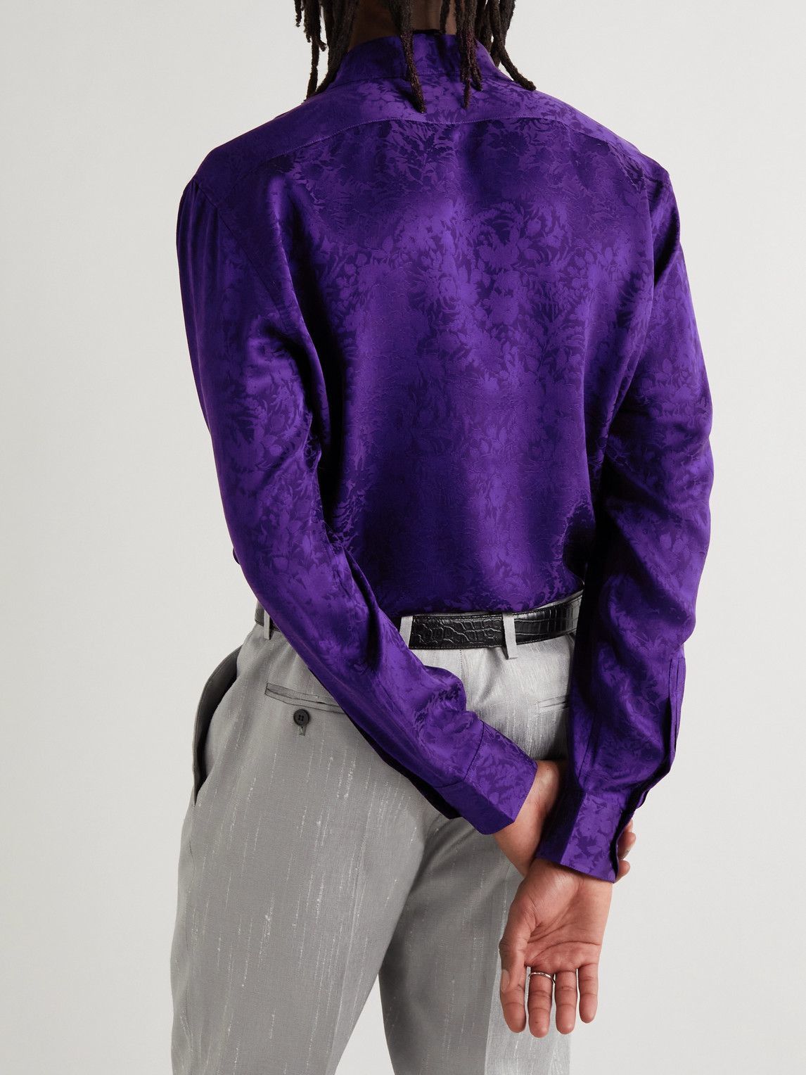 Saint Laurent Paris SS22 Saint Laurent Silk Brocade Shirt Size US M / EU 48-50 / 2 - 3 Thumbnail