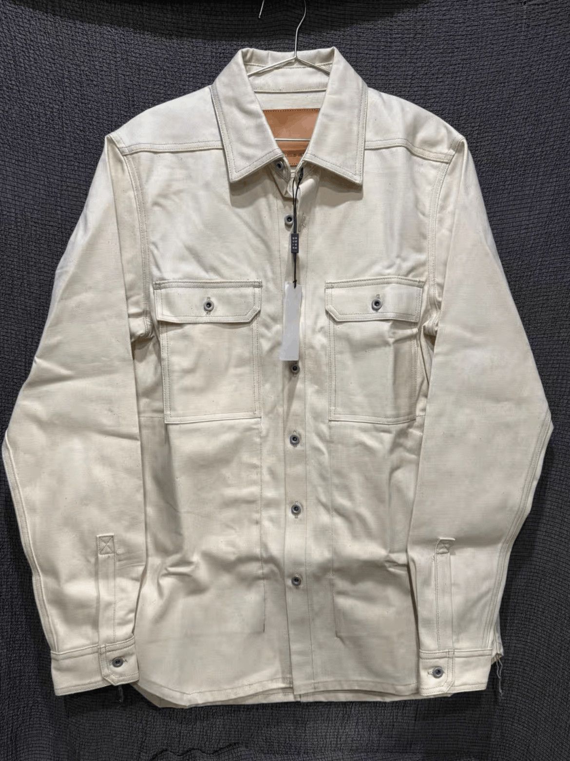 Rick Owens Sz 42 Rick Owens Drkshdw Off White Denim Shirt Jacket Size US L / EU 52-54 / 3 - 1 Thumbnail