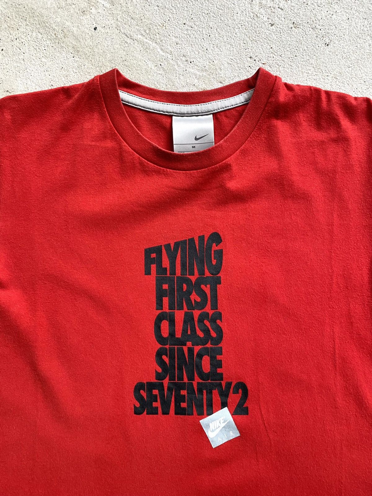 Nike Y2K 90’s Vintage Nike Tee T Shirt Fly First Class Air Max Size US M / EU 48-50 / 2 - 3 Thumbnail