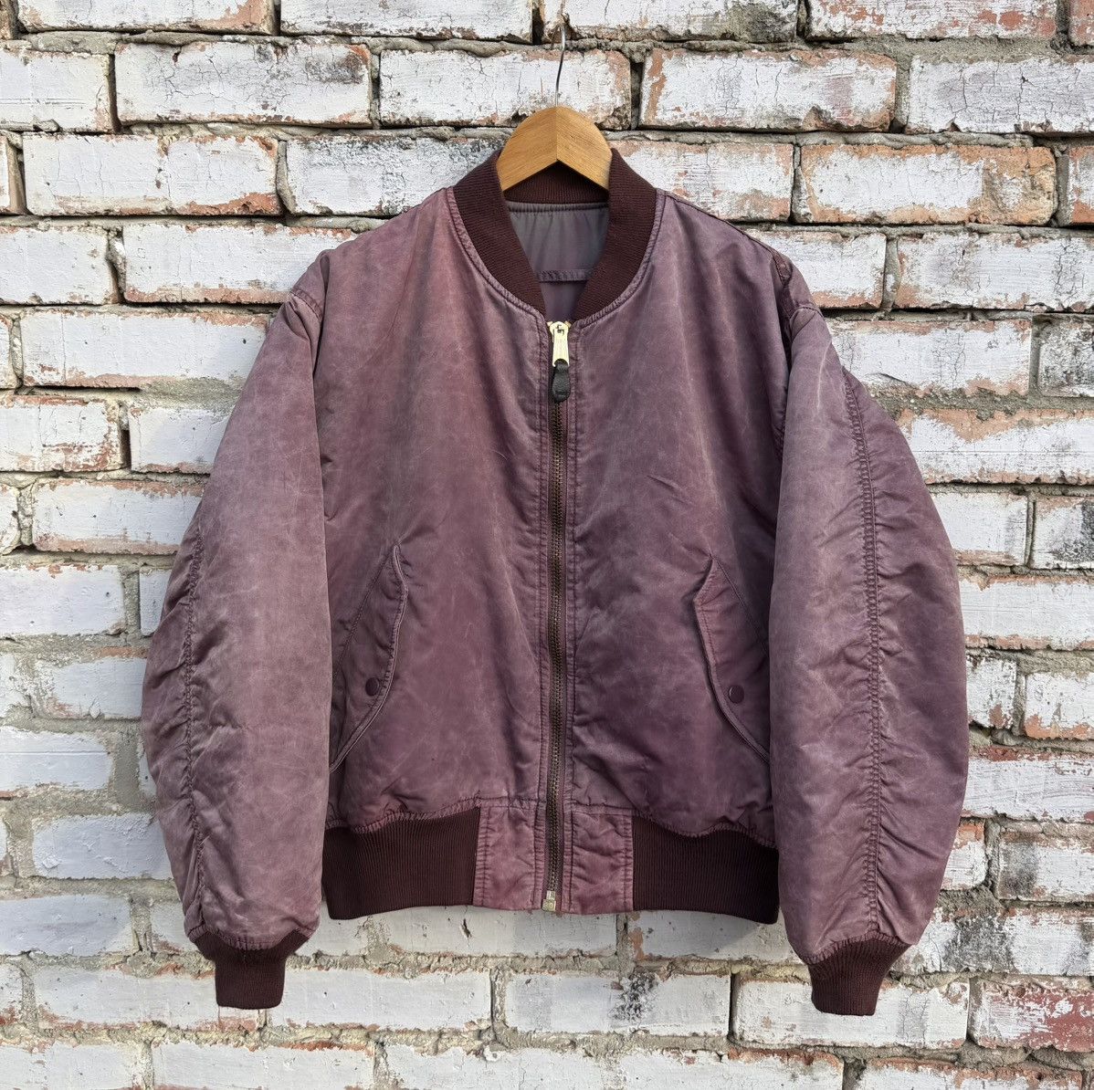 Vintage Vintage Sun Faded Ma-1 Bomber Jacket By Bobson Size US M / EU 48-50 / 2 - 3 Thumbnail