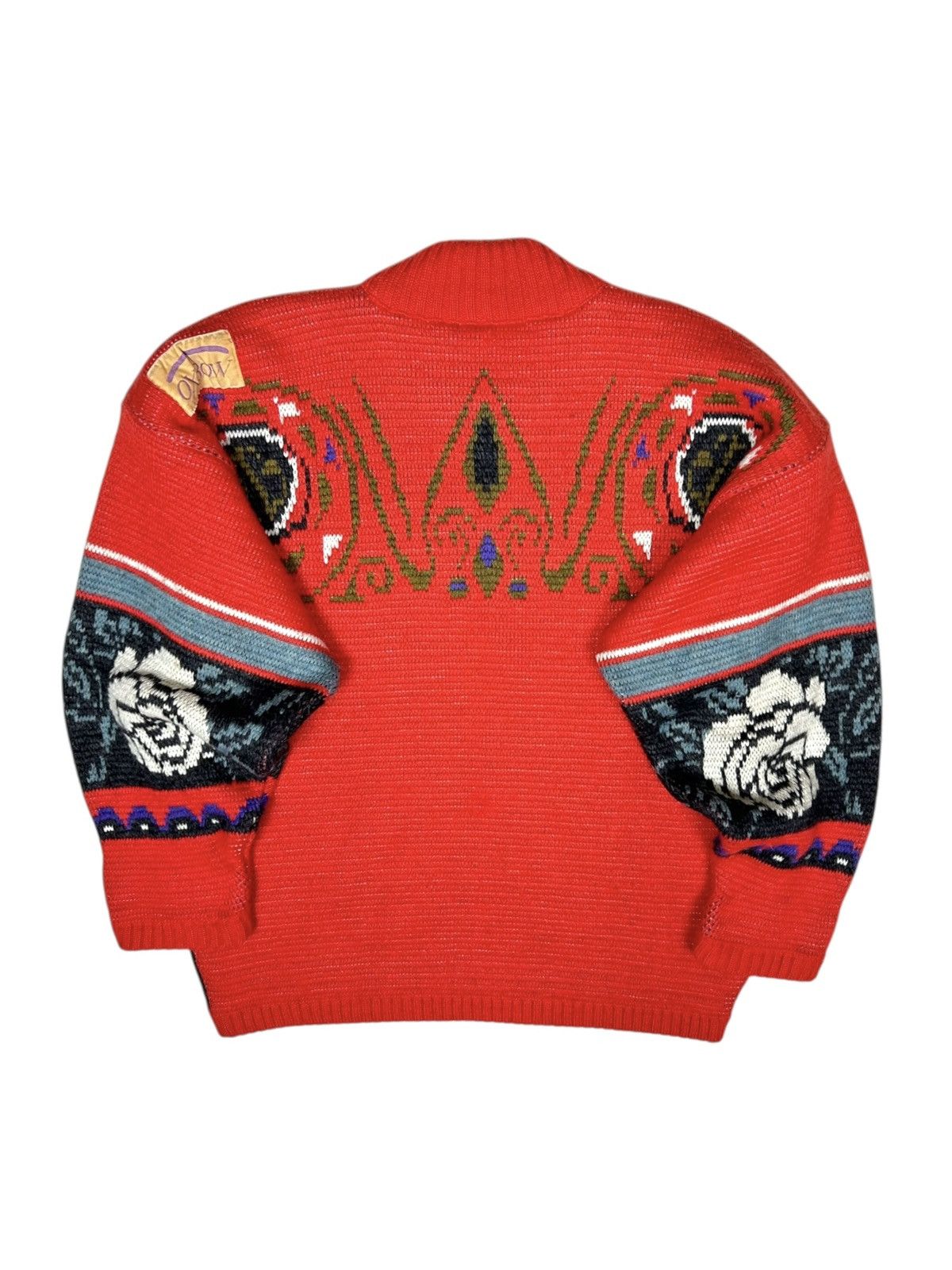 Oxbow 🌺 Vintage Oxbow Heavy Knit Sweater All Overprint Size US M / EU 48-50 / 2 - 2 Thumbnail