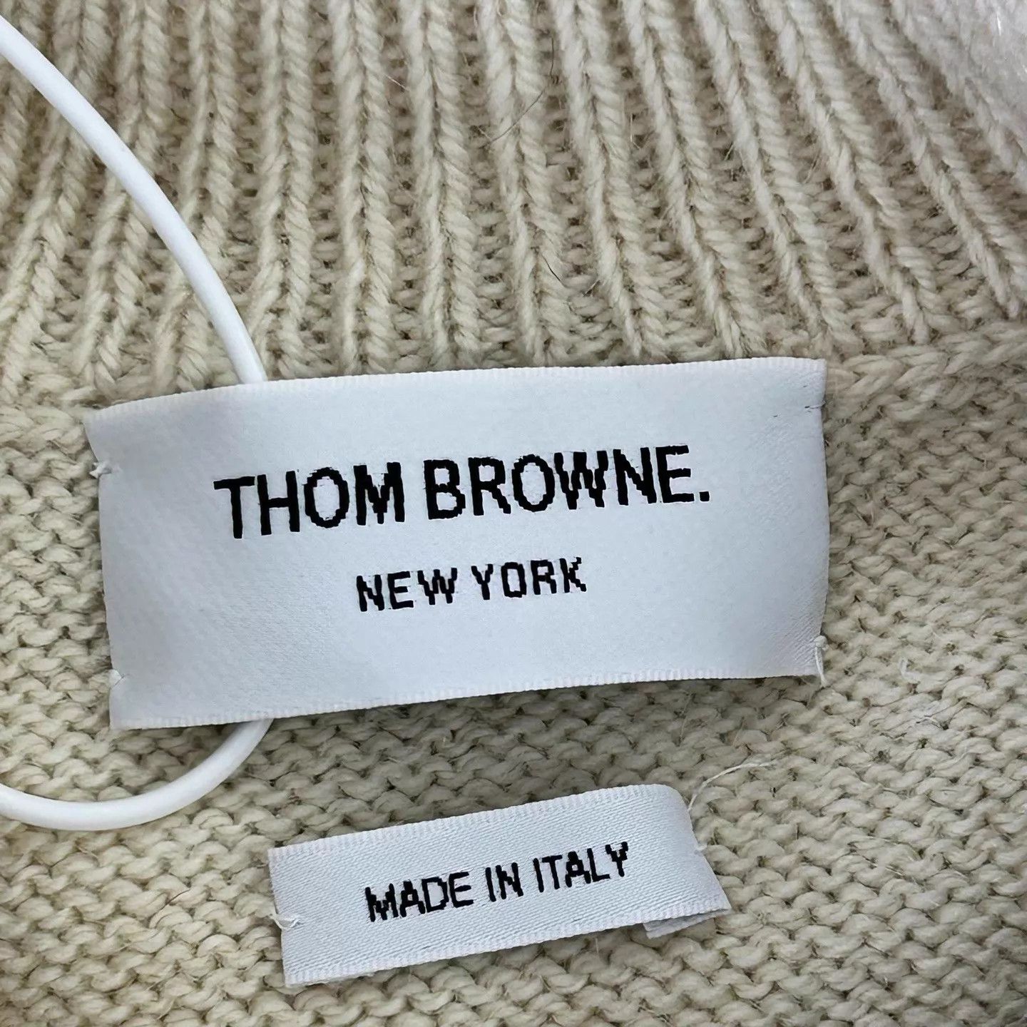 Thom Browne TB Ivory Polo Knit Sweater size 2 Size XS / US 0-2 / IT 36-38 - 3 Thumbnail