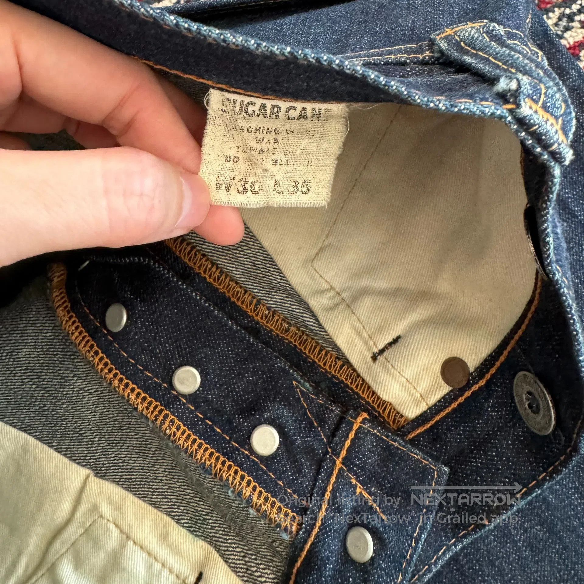 Sugar Cane Sugar Cane Raw Denim Jeans. Size US 30 / EU 46 - 5 Thumbnail