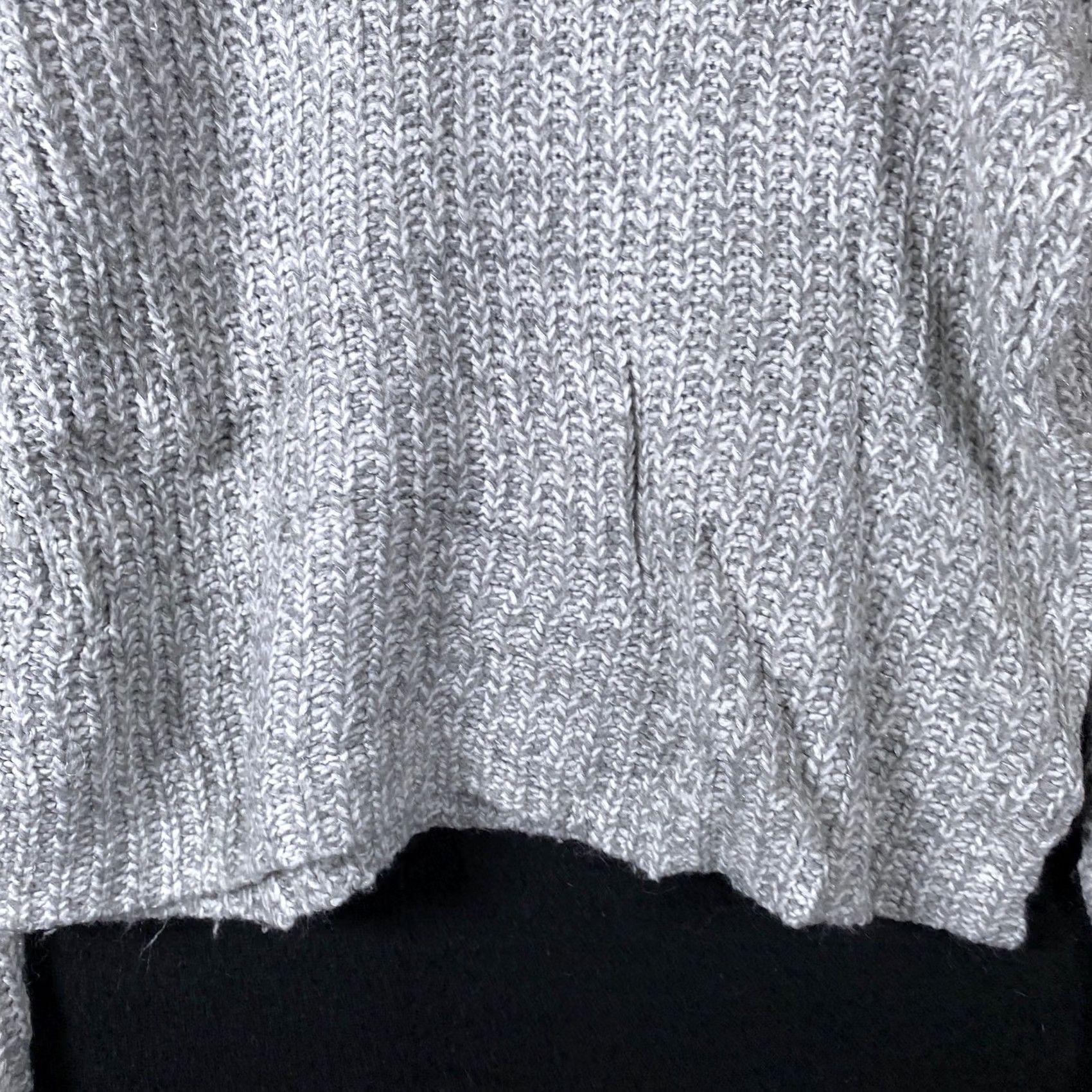Vintage A New Day Womens Sweater Gray Open Knit Oversized Wool Blend Long Sleeve L Size L / US 10 / IT 46 - 3 Thumbnail