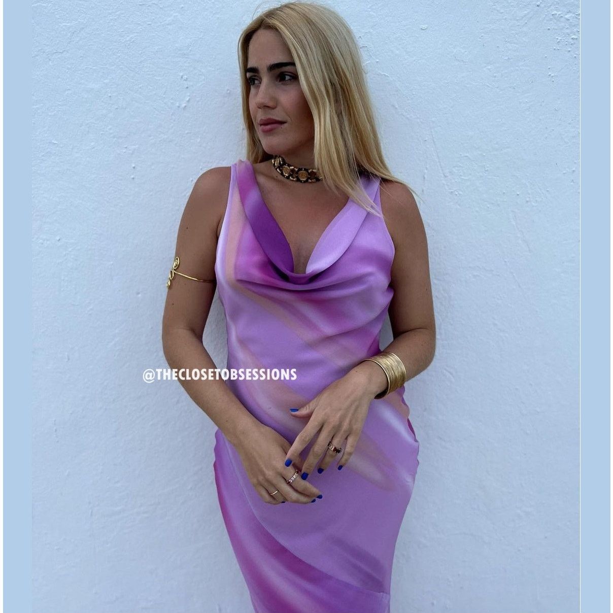 Mango MANGO Multicolor Flowy Draped Maxi Dress NWT (8) Size M / US 6-8 / IT 42-44 - 15 Thumbnail