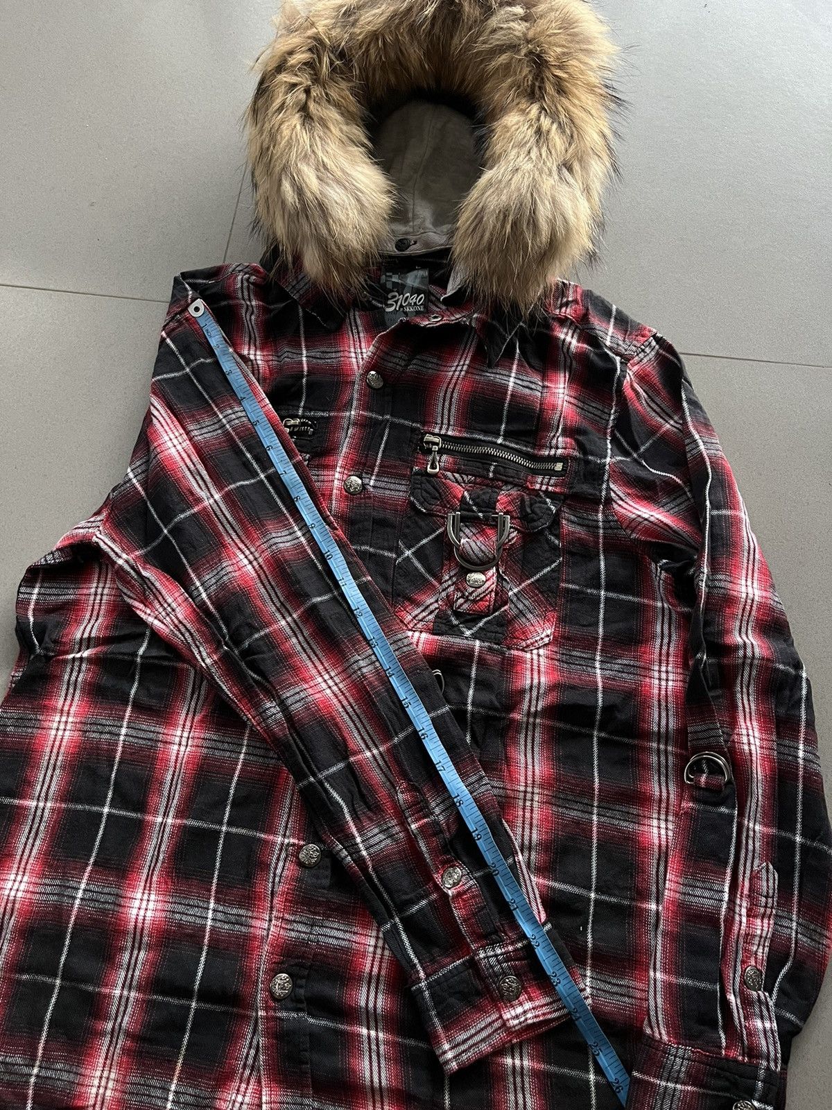 If Six Was Nine × Japanese Brand × Le Grande Bleu (L.G.B.) Japanese~31040=Skkone Double Layer FurHoodie ifsix Lgb Style Size US L / EU 52-54 / 3 - 14 Thumbnail