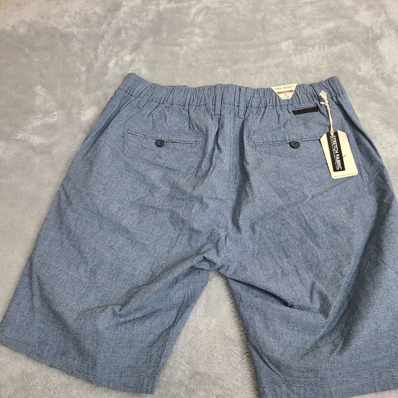 Vintage NWT CIVIL SOCIETY Mens Size 36 Flat Front Bermuda Tommy Shor Size US 36 / EU 52 - 11 Thumbnail
