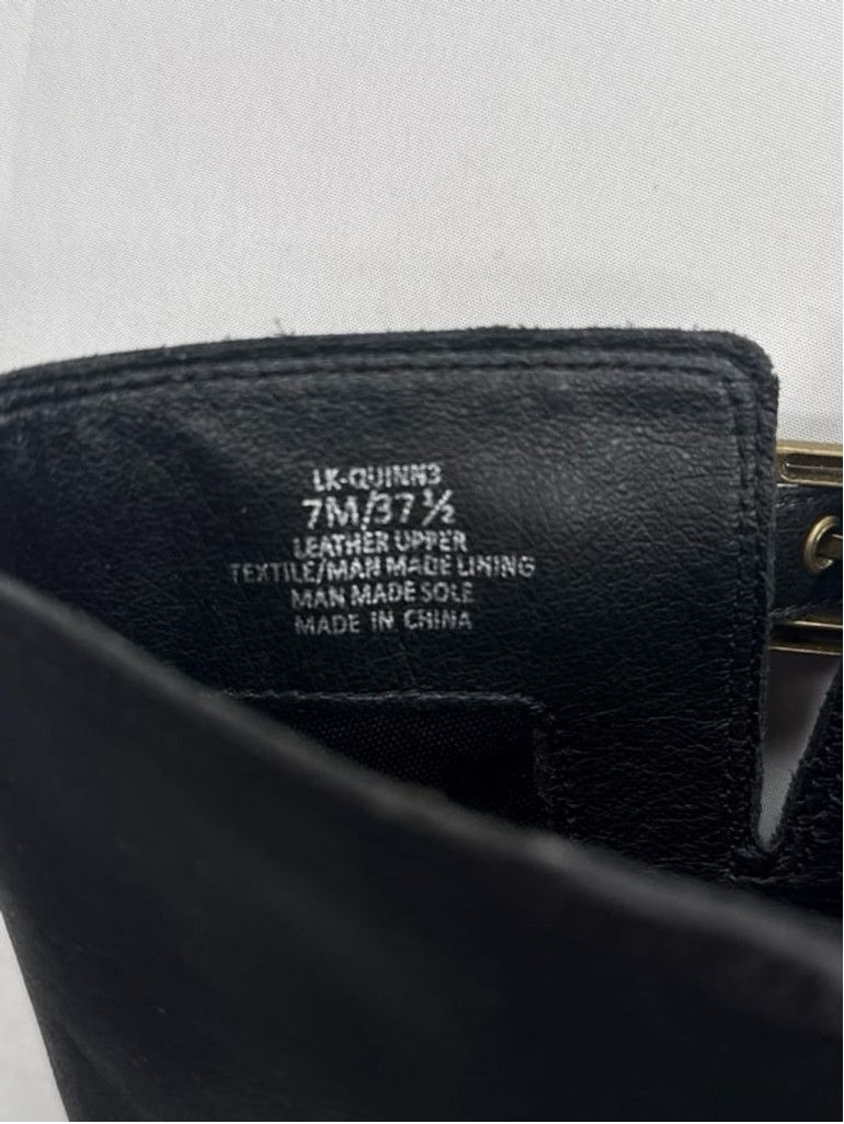 Lucky Brand Lucky Brand Quinn3 black leather knee high zip up boots sz 7 Size US 7 / IT 37 - 9 Thumbnail