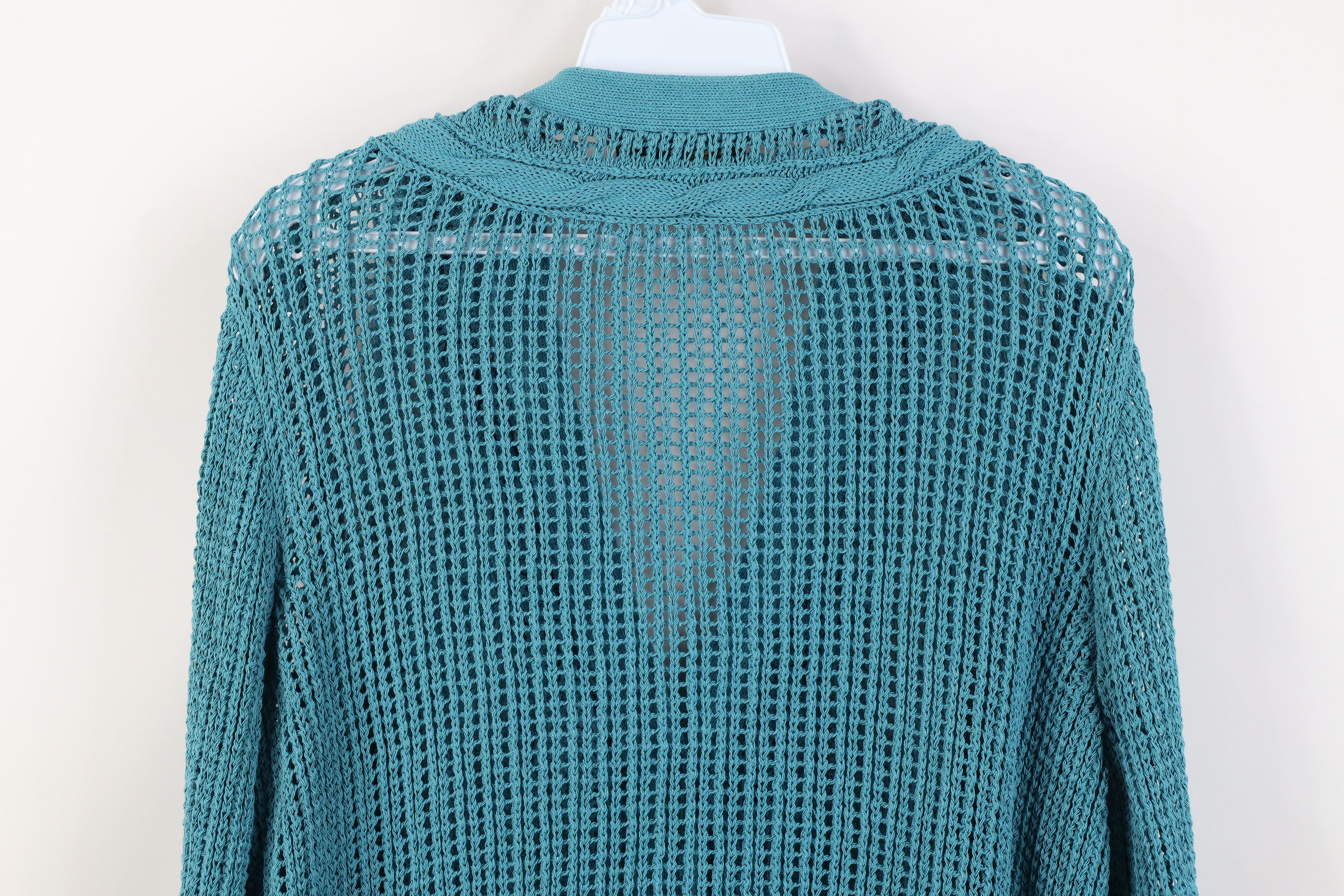 Pendleton Vintage Pendleton Chunky Cable Knit Cardigan Sweater Blue Size XL / US 12-14 / IT 48-50 - 10 Thumbnail