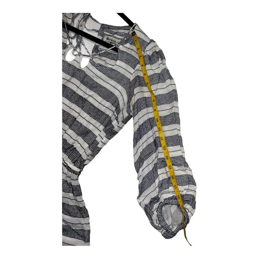 Designer Anthropologie l Holding Horses Annamaria Striped Romper XXS Size 25" / US 0 / IT 36 - 8 Thumbnail
