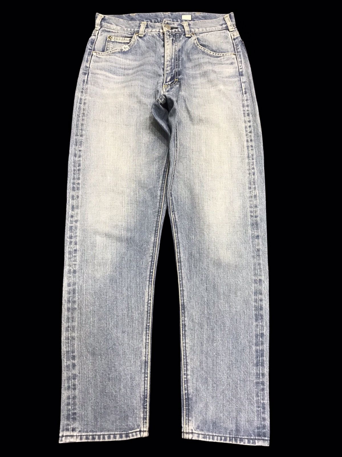 Japanese Brand 💥90s Style💥YOUNG&OLSEN LIGHT WASH SELVEDGE DENIM F381 Size US 28 / EU 44 - 1 Thumbnail
