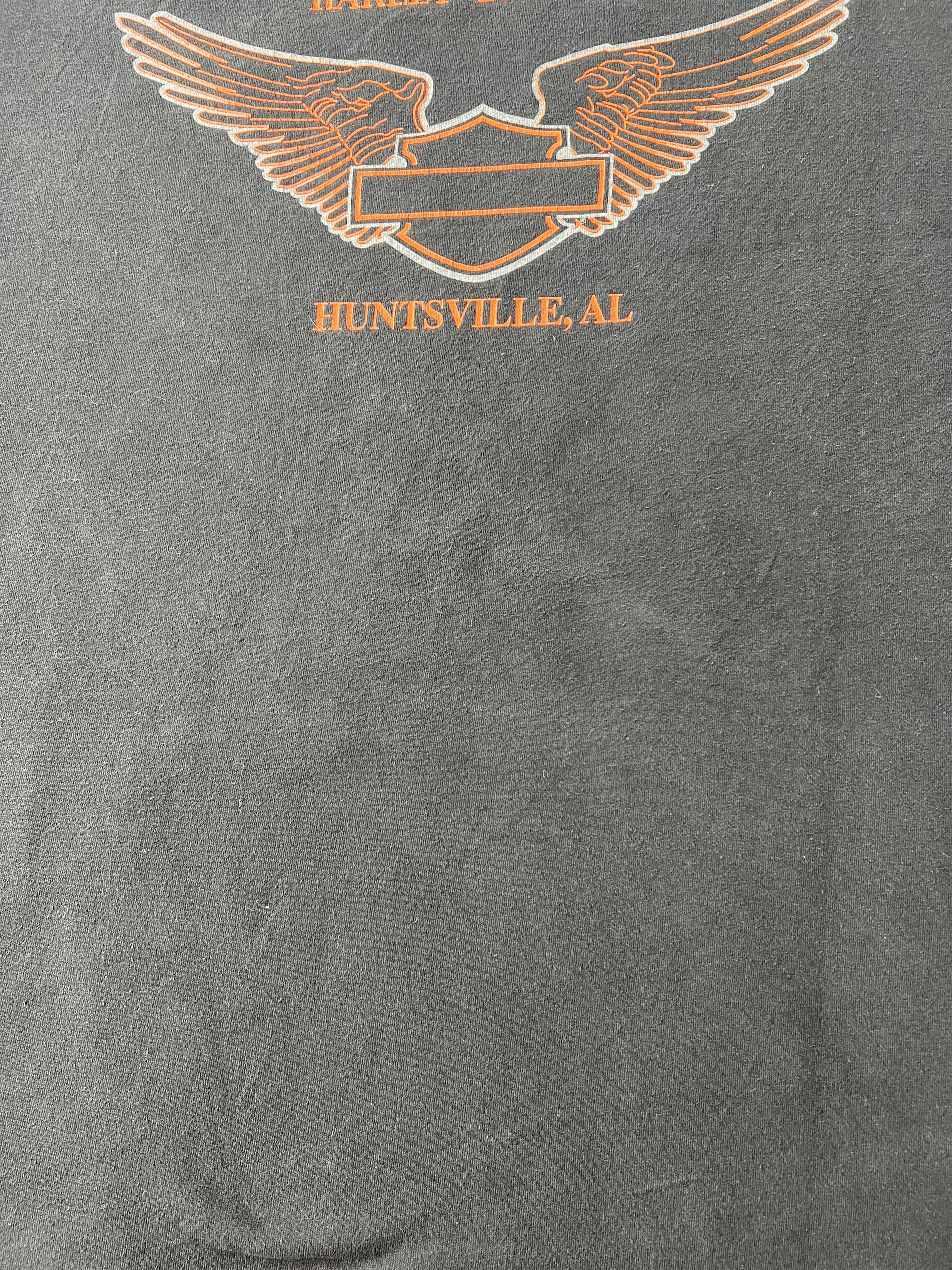 Harley Davidson Vintage 2000s Harley Davidson Fire Flame Freedom Alabama Tee Size US XL / EU 56 / 4 - 18 Thumbnail