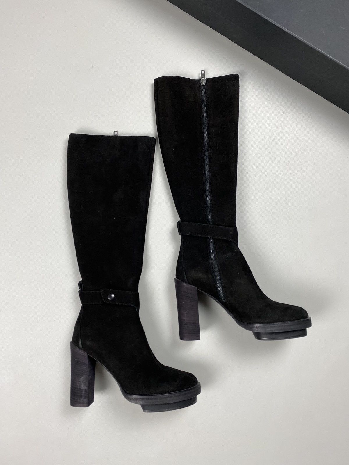 Ann Demeulemeester New! Ann Demeulemeester suede over the knee heeled boots Size US 7.5 / IT 37.5 - 6 Thumbnail