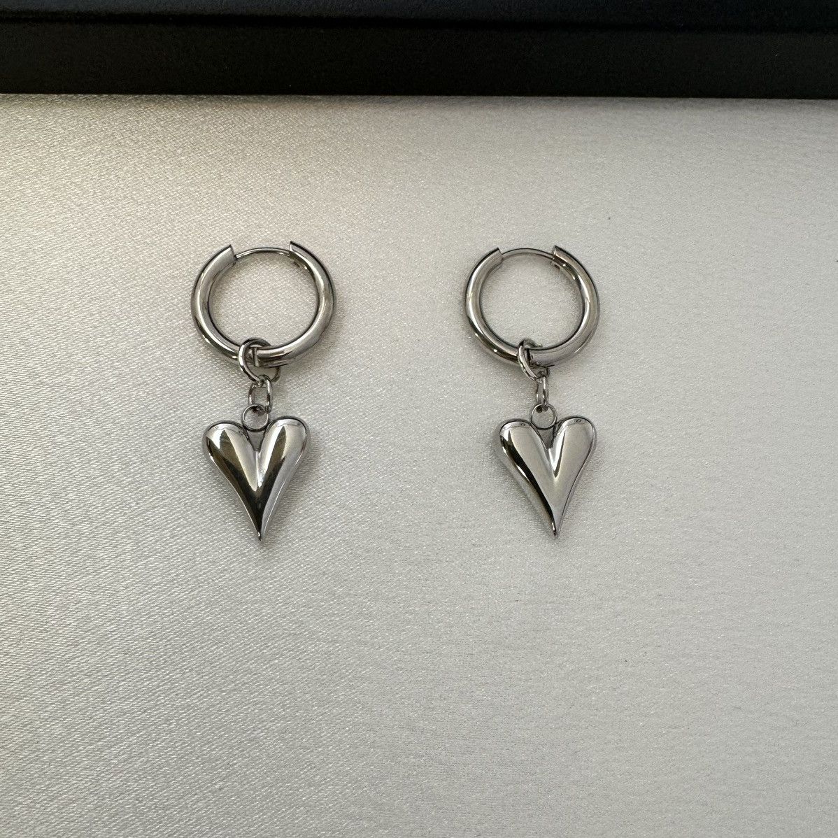 Other Love Heart Dangle Drop Earrings for Women Size ONE SIZE - 1 Thumbnail