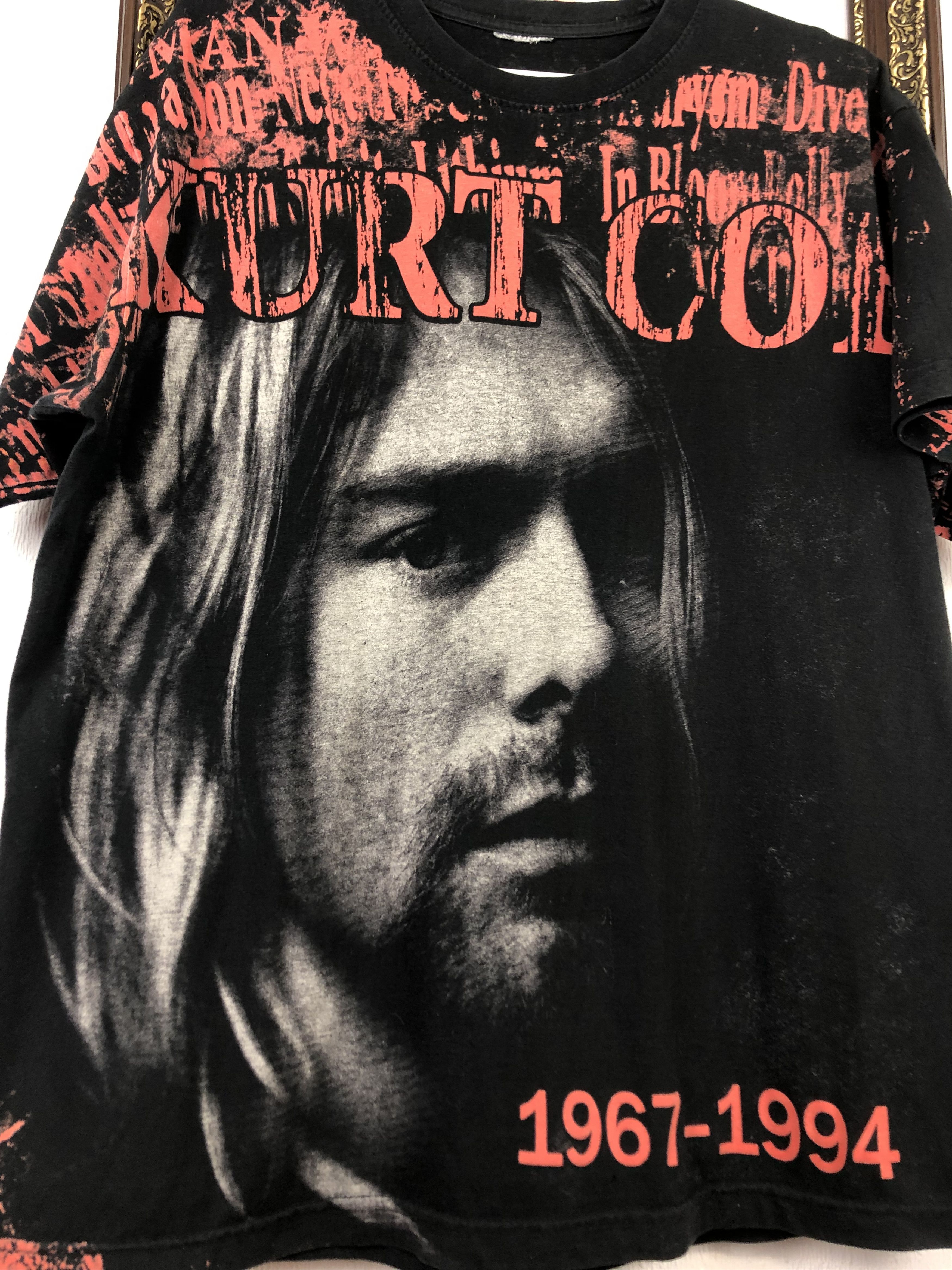 Band Tees Vintage Over Print Curt Cobain Tee Shirt Band Rare Black Size US M / EU 48-50 / 2 - 8 Thumbnail