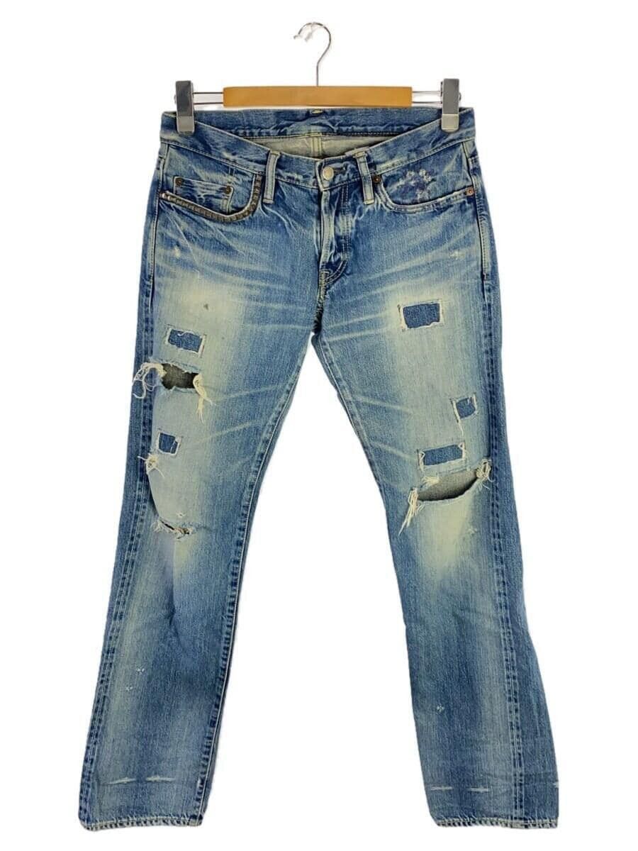 image of Hysteric Glamour Distressed Denim in Blue, Men's (Size 30)