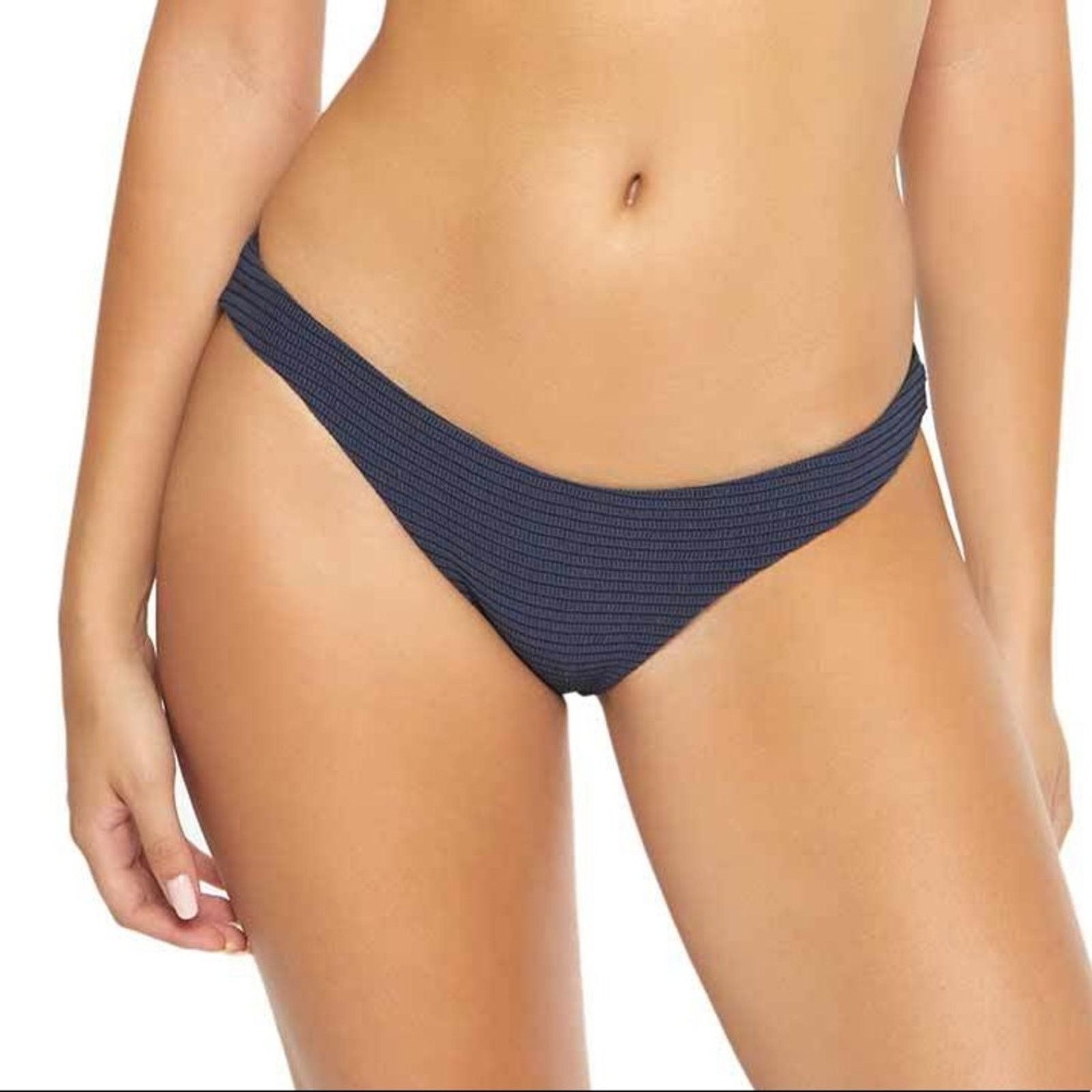 Other Navy Blue Poseidon Smocked Terry Swim Bikini Bottom PilyQ Size S / US 4 / IT 40 - 1 Thumbnail