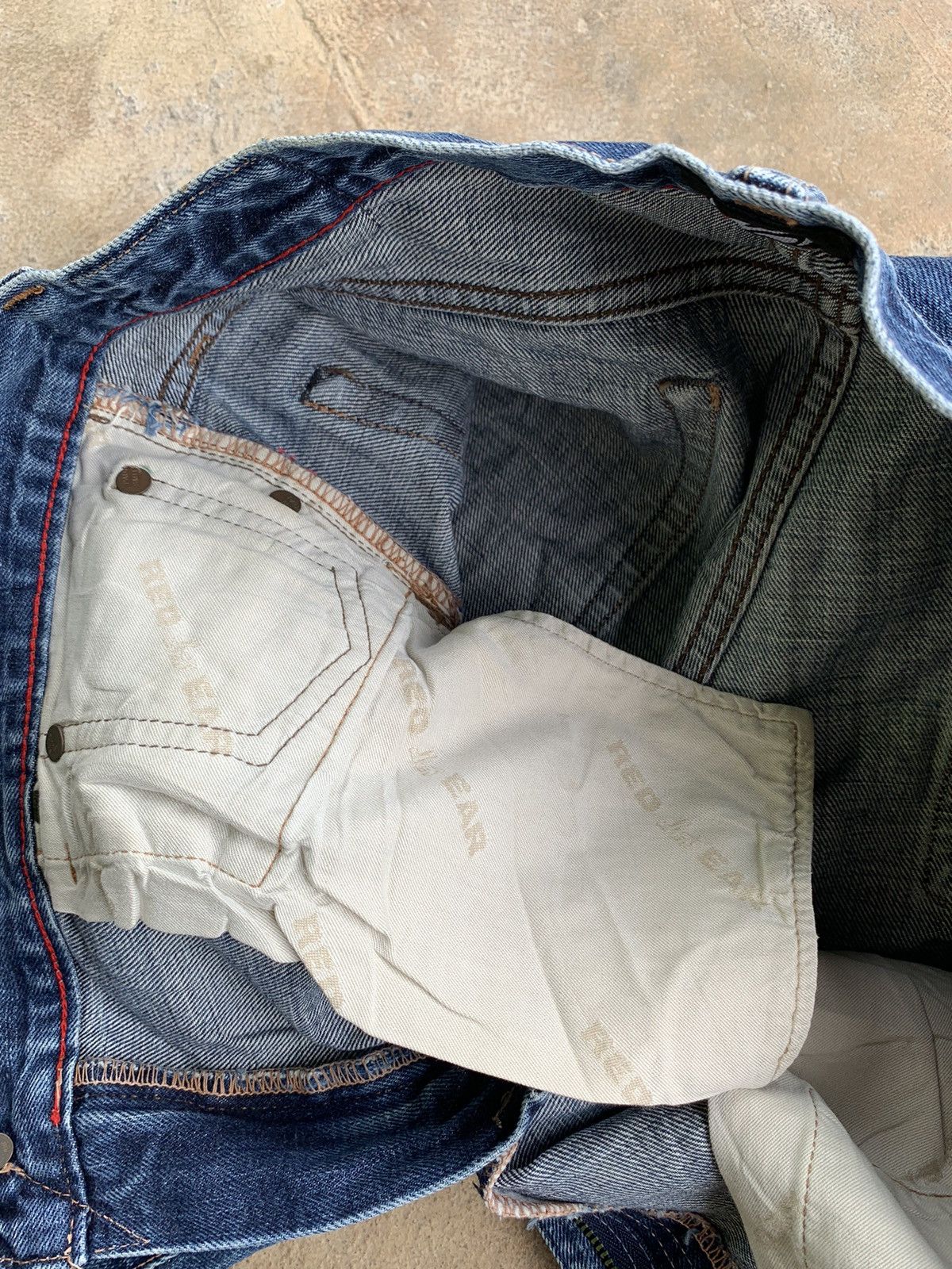 Japanese Brand × Paul Smith Red Ear Paul Smith Red Ear Selvedge Distressed Denim Size US 32 / EU 48 - 16 Thumbnail