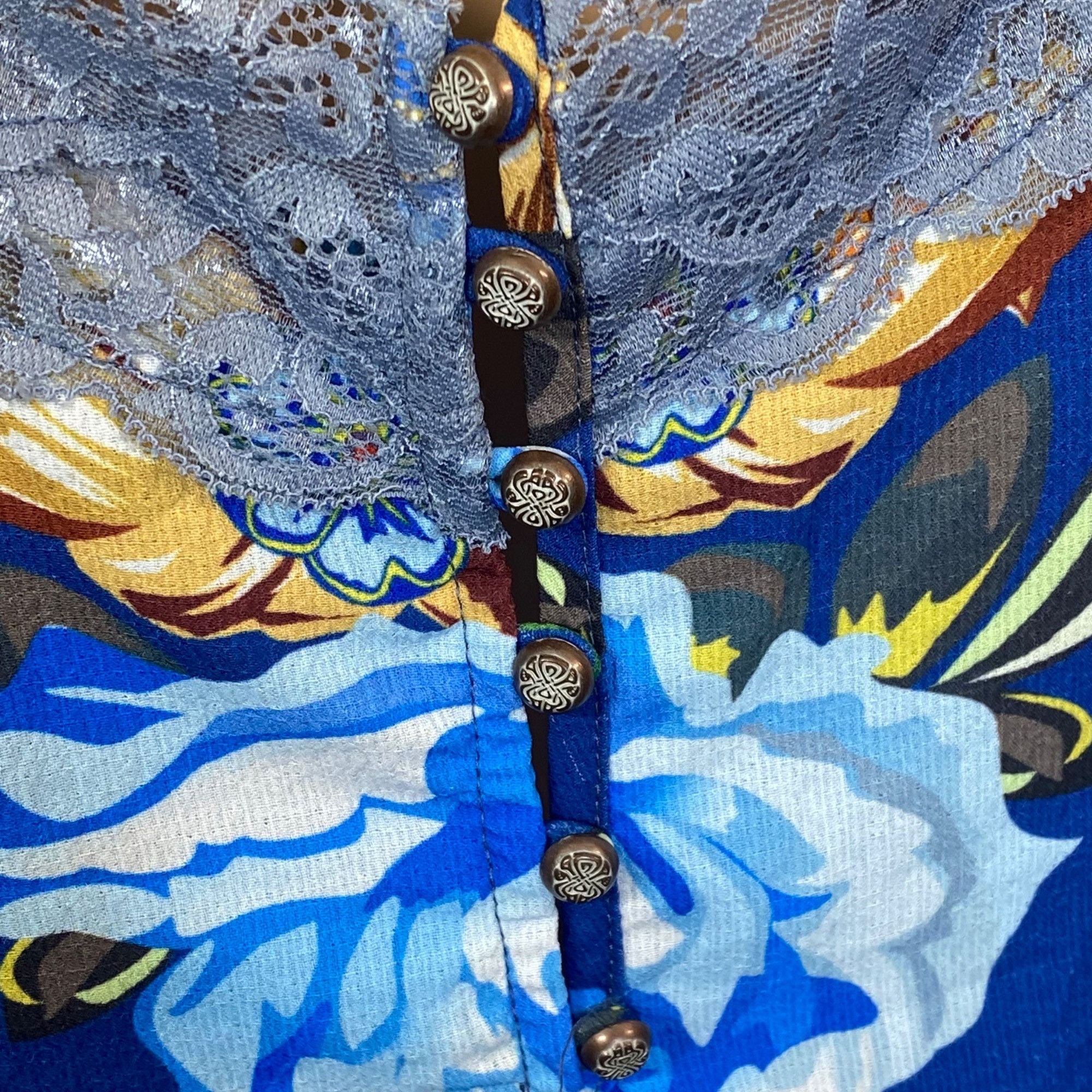 Other Aratta Silent Journey Ines Mini Slip Dress Blue Floral NWOT Size S / US 4 / IT 40 - 11 Thumbnail