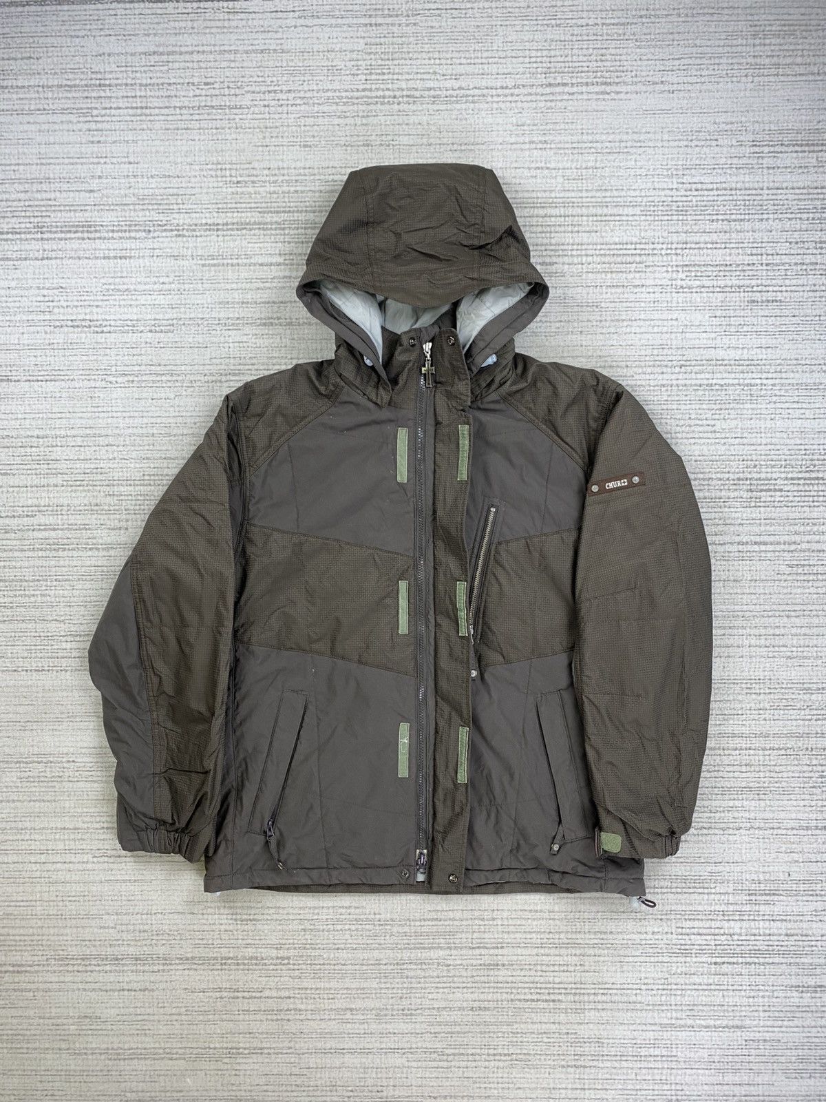 Japanese Brand Chur Snowboarding Cross Logo Zipper Multipocket Jacket Size US L / EU 52-54 / 3 - 5 Thumbnail