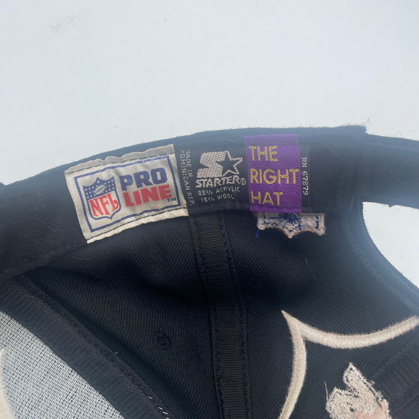 Starter Carolina Panthers NFL Pro Line Starter Vintage Hat Dark Side Size ONE SIZE - 7 Thumbnail